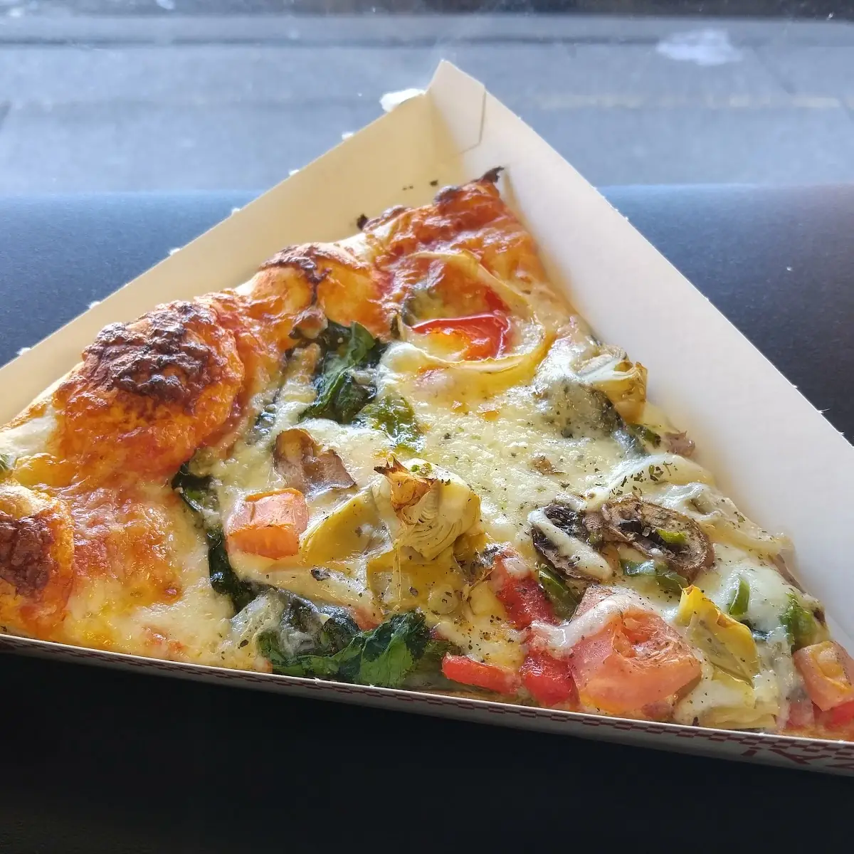 Slice of Veggie Pizza