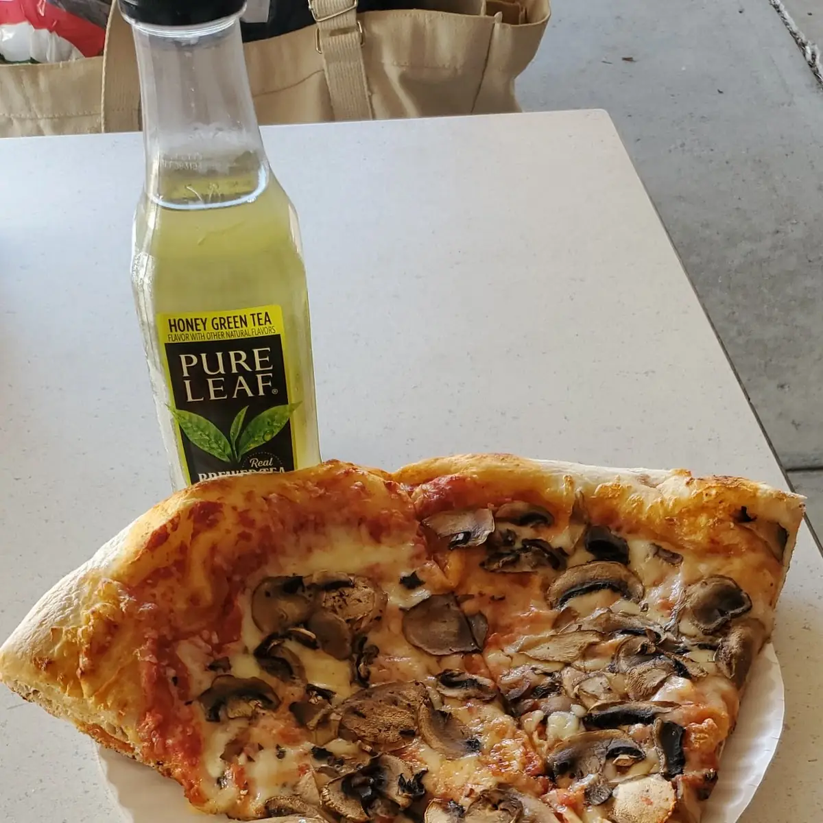 Mushroom Pizza by the Slice