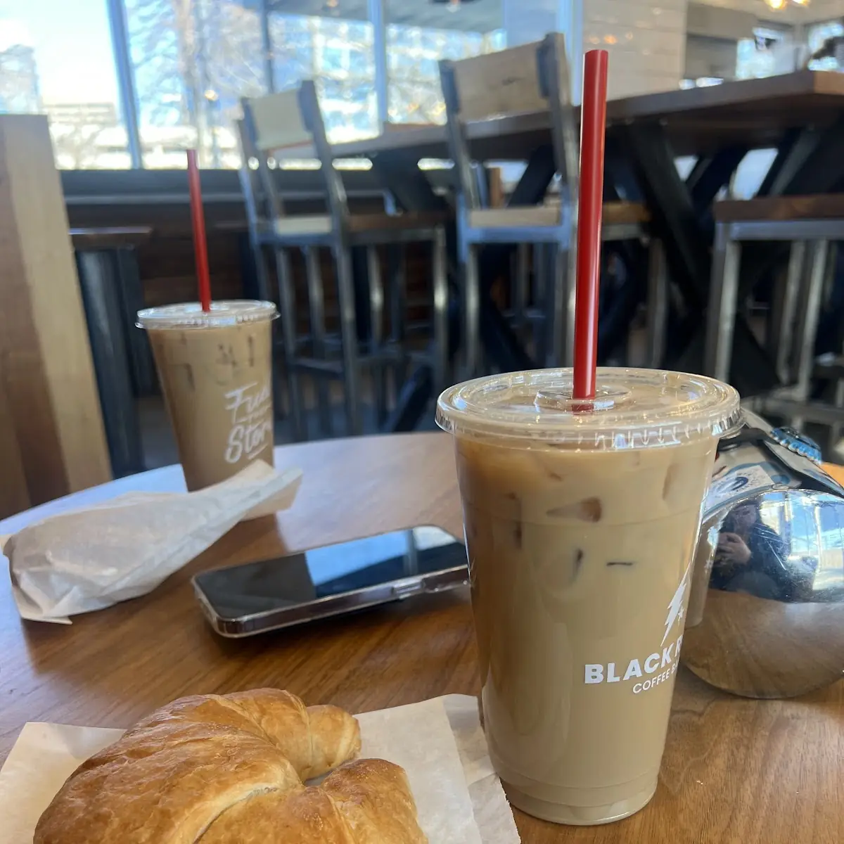 Dirty Chai and Croissant