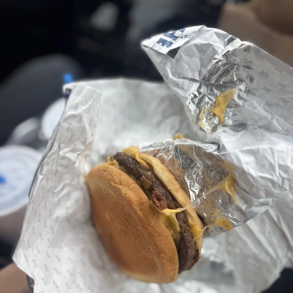 Garlic Butter Bacon Double Cheeseburger