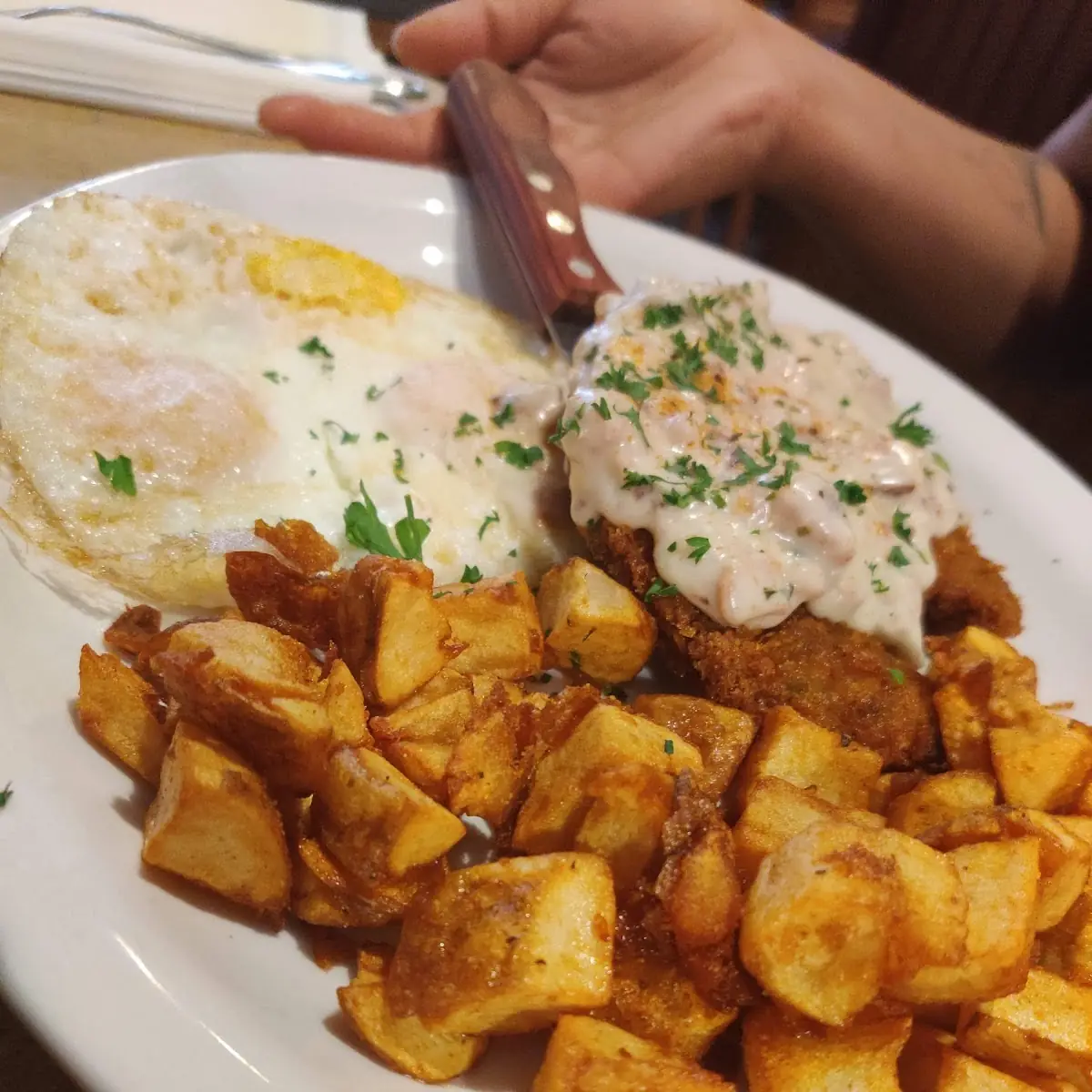 Chicken Fried Steak and Eggs