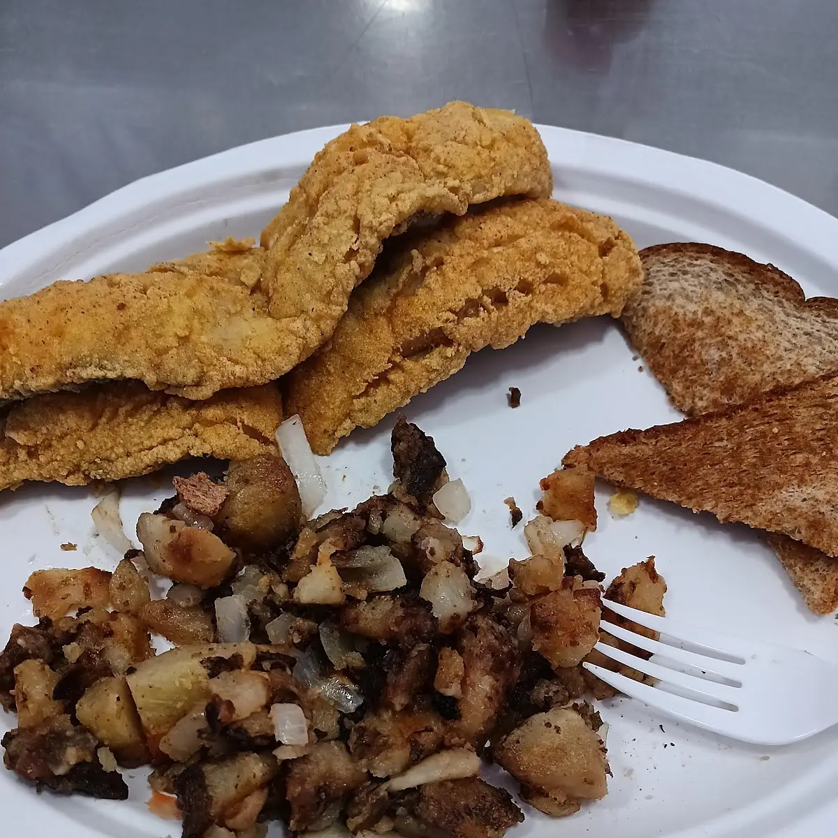 Fish and Hash Browns