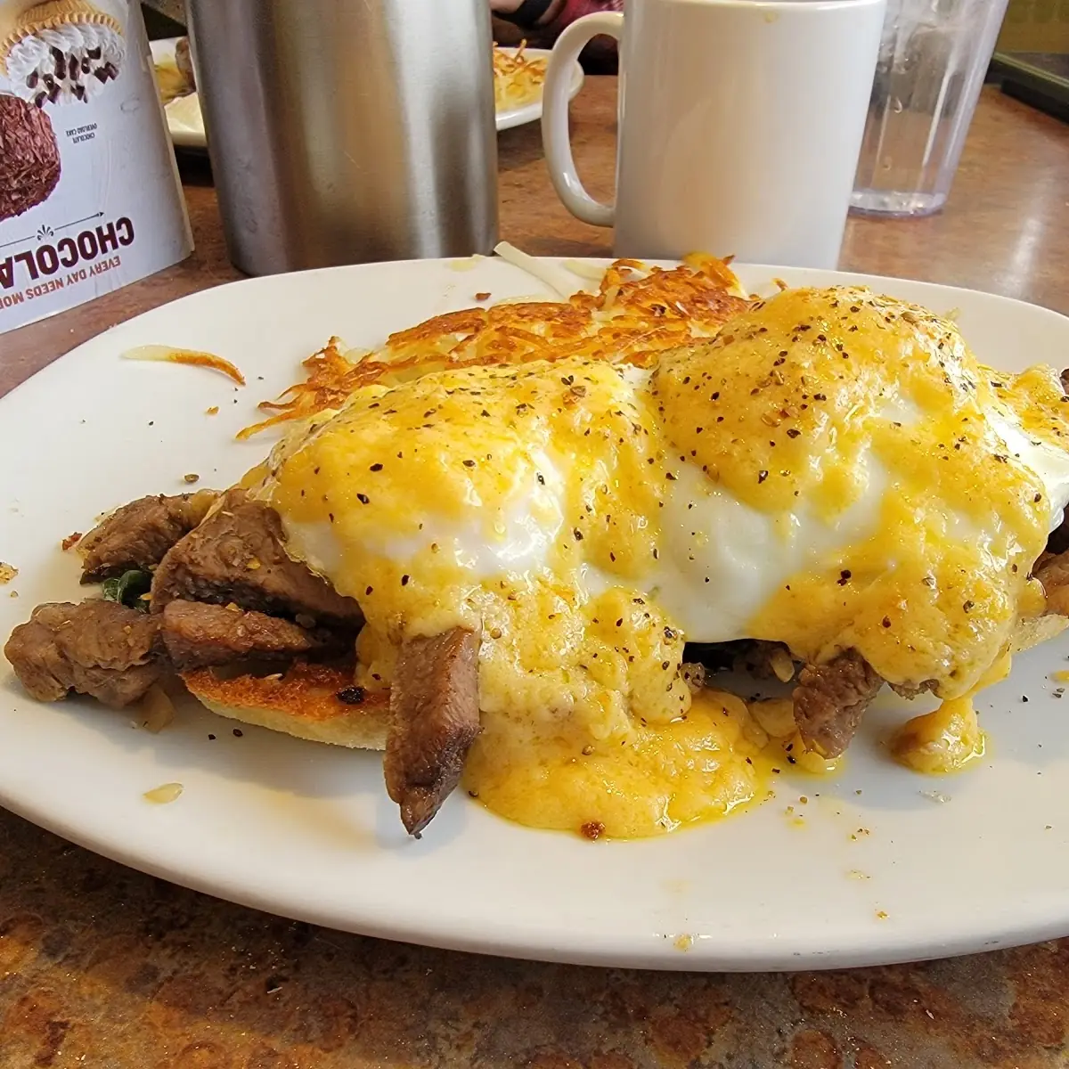Prime Rib Eggs Benedict