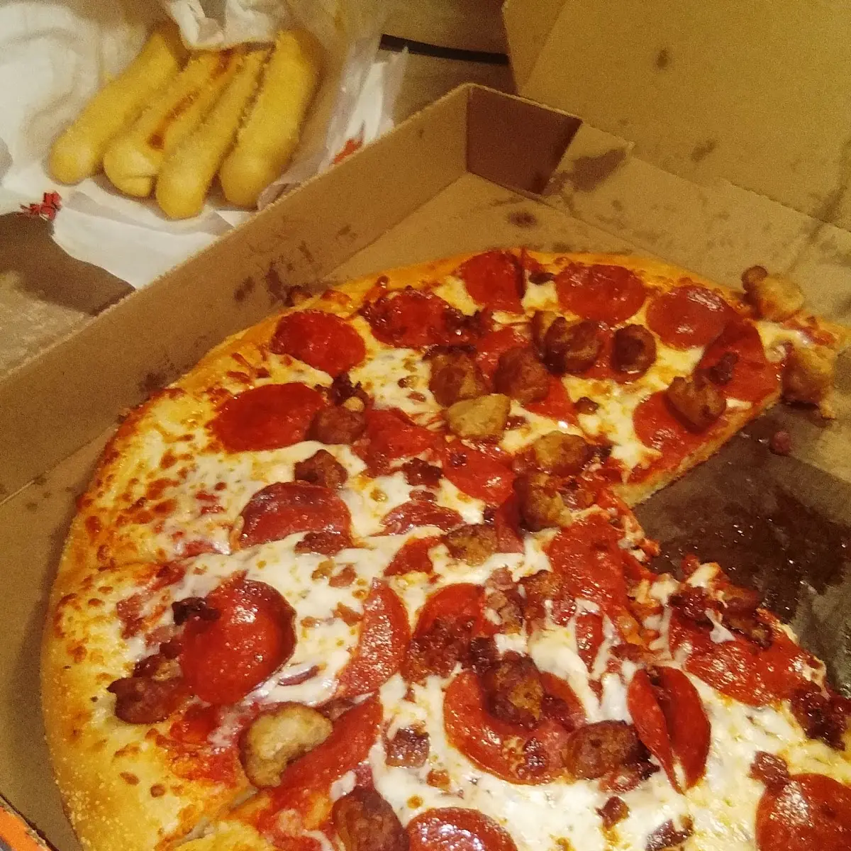 Pepperoni Pizza with Stuffed Crust