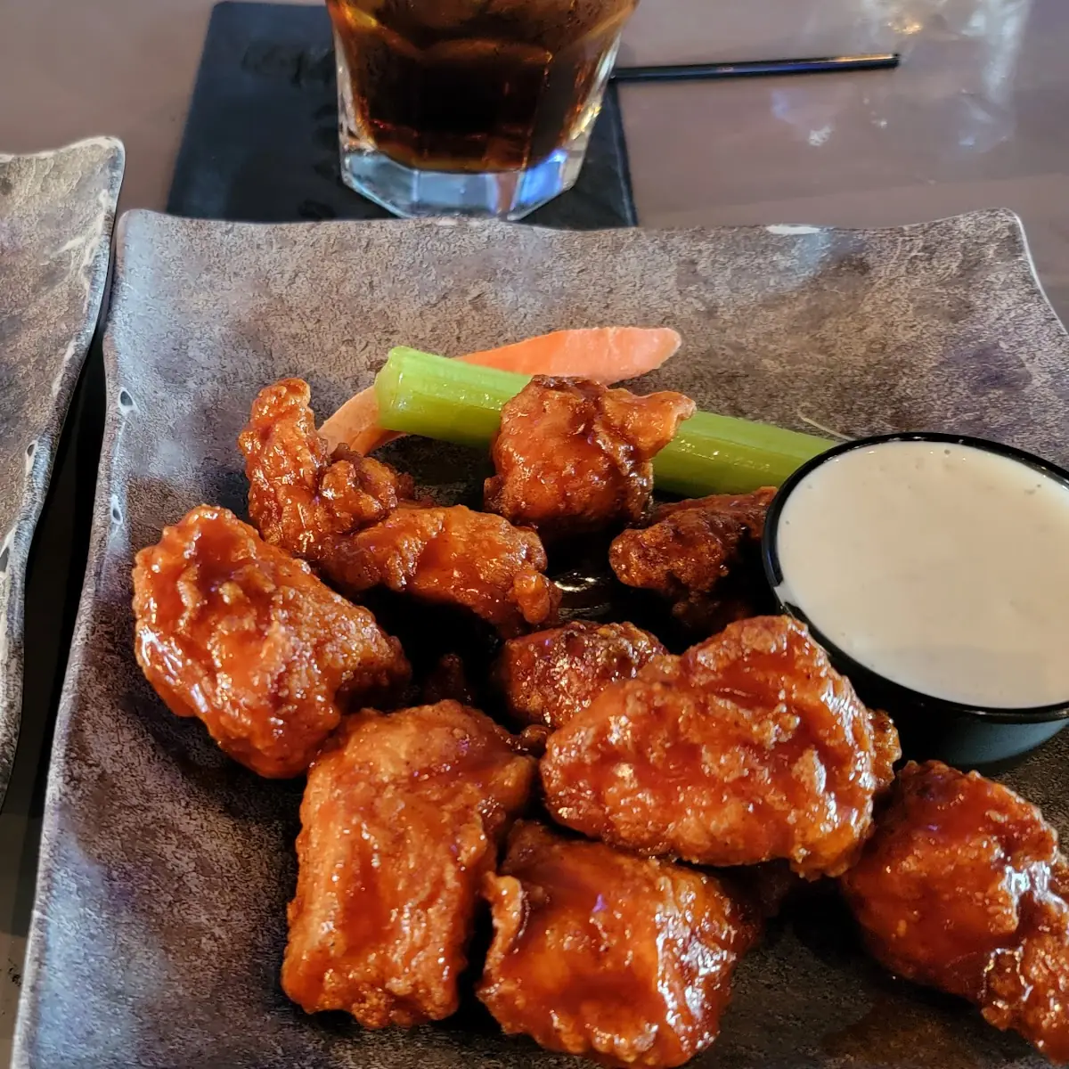 Boneless Bites with Loaded Potato Salad