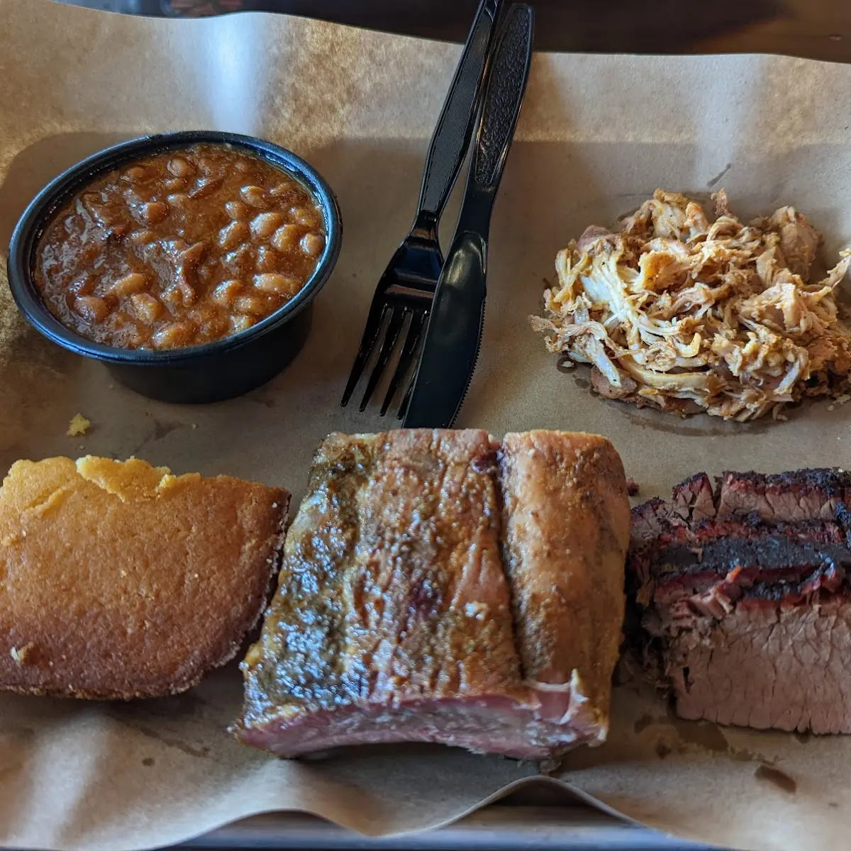 Pulled Pork Baked Beans Corn Bread