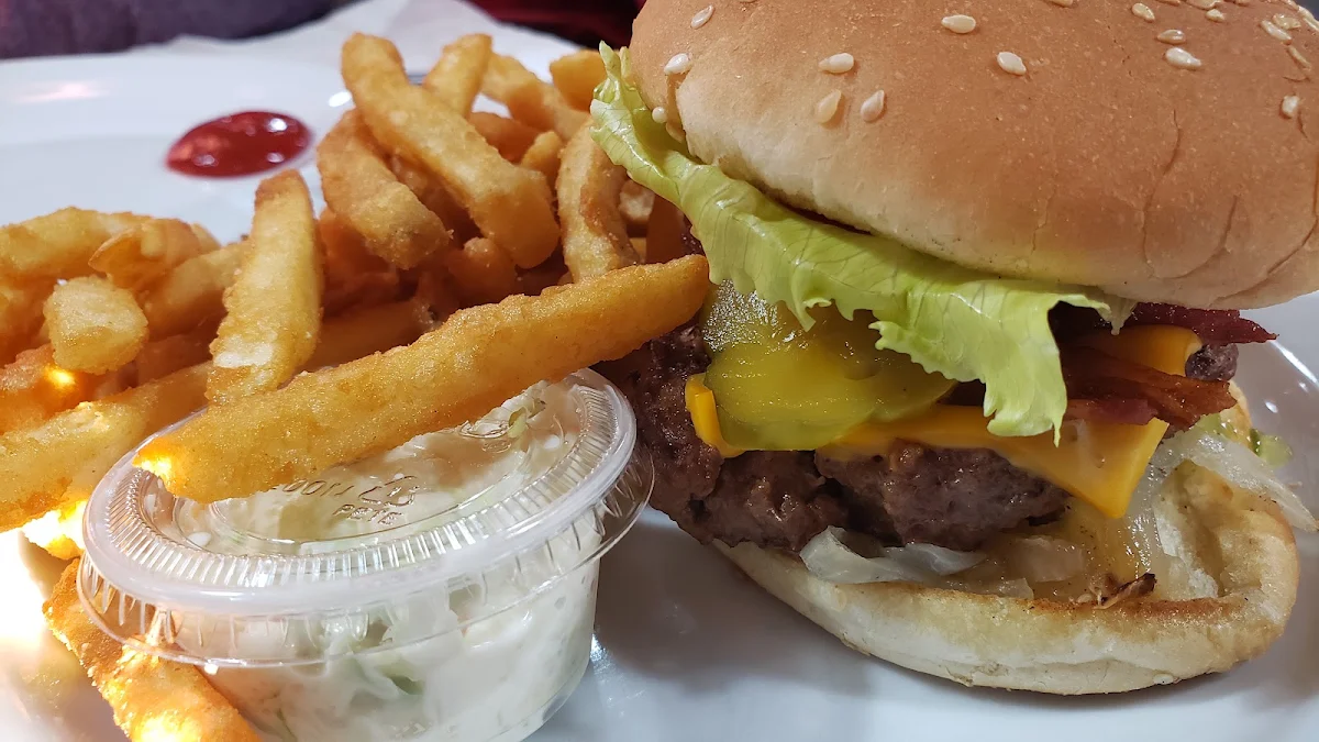 Bacon Cheeseburger and Side of Fries
