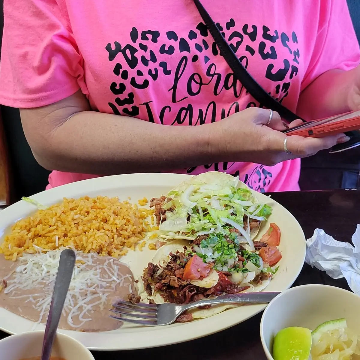 Street Tacos & Cheese Enchilada
