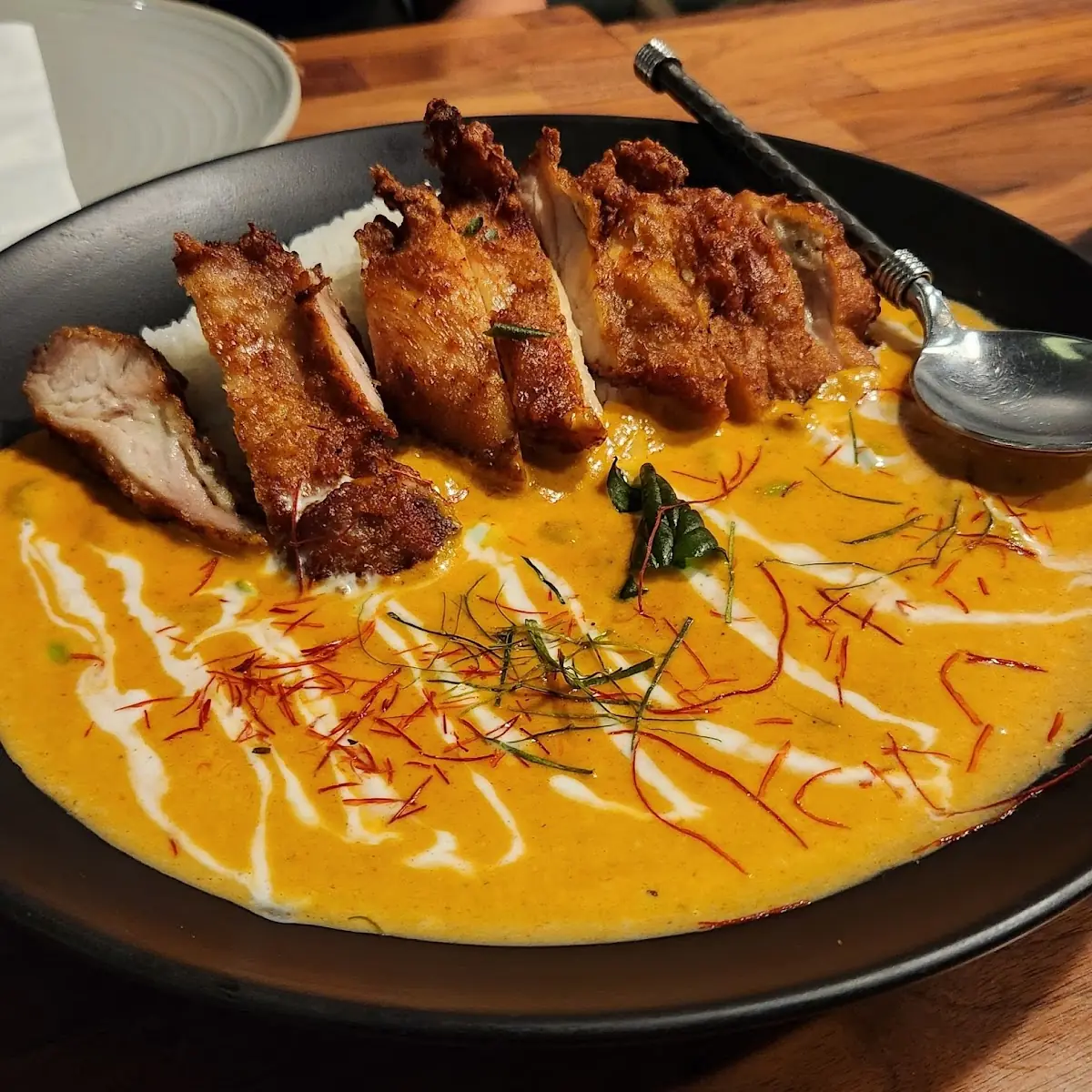 Panang Curry with Fried Chicken Thighs
