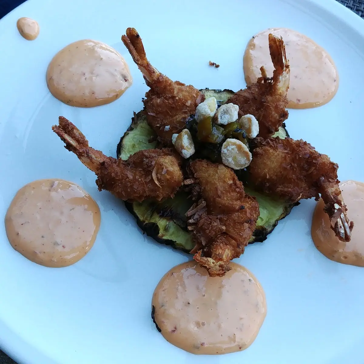 Shrimp Macadamia Nuts Pineapple & Chipotle Sauce