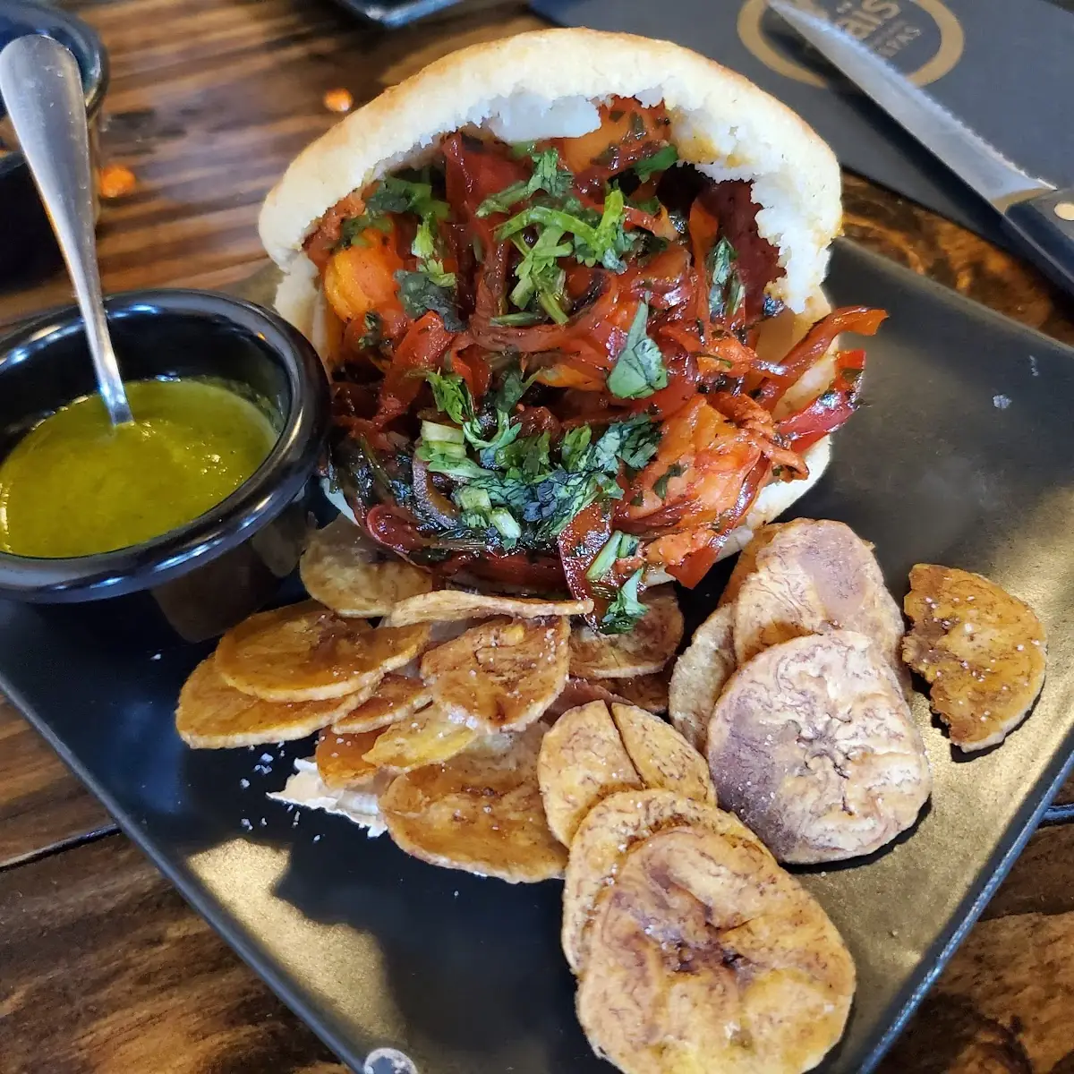 Shrimp Arepa