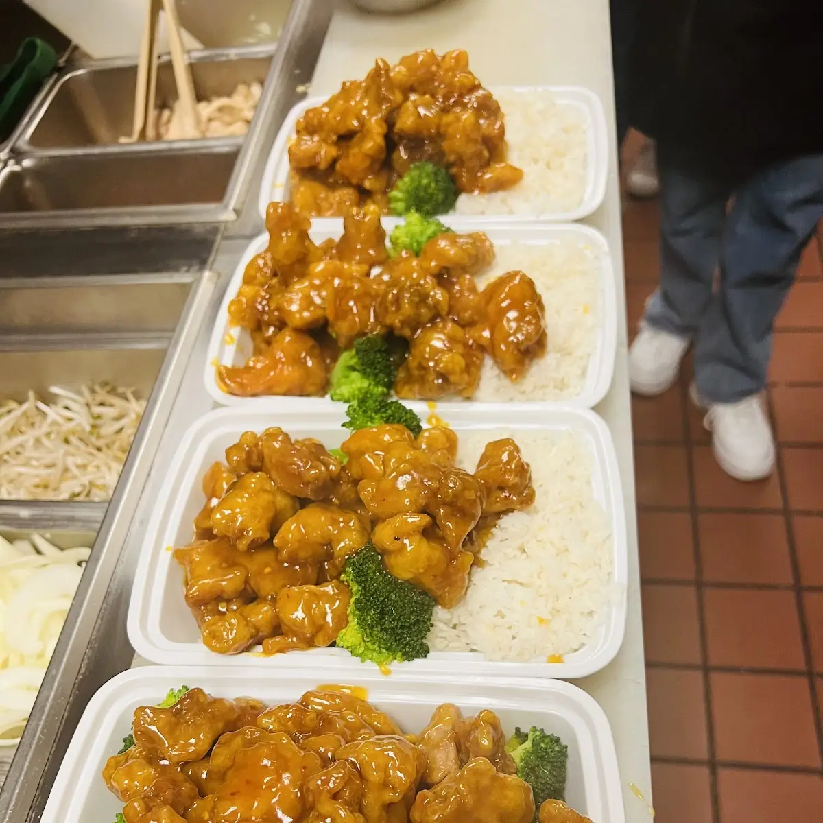 Steamed Shrimp w Broccoli