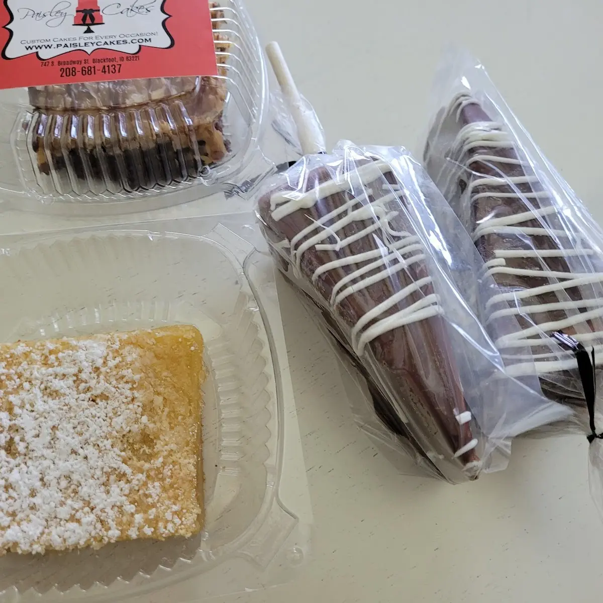 Lemon Bar Cheesecake Pops and German Chocolate Brownie