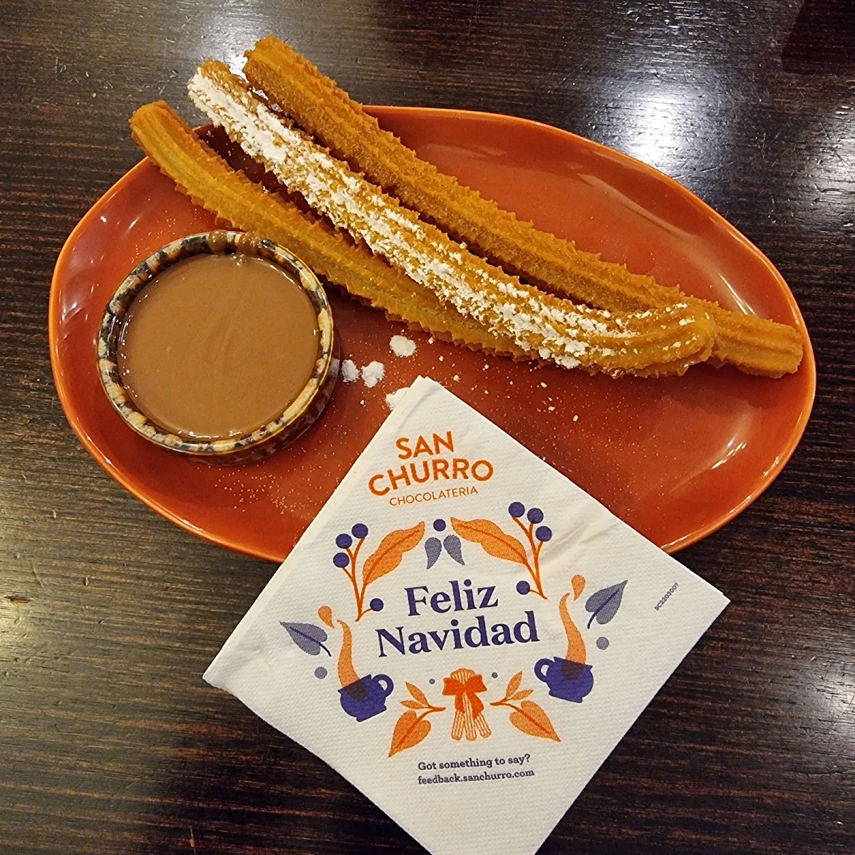 Churros with Two Dips, San Churro Docklands