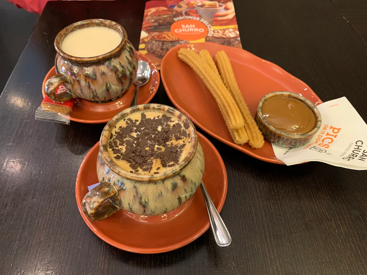 Hot Chocolate and Cappuccino, San Churro Docklands