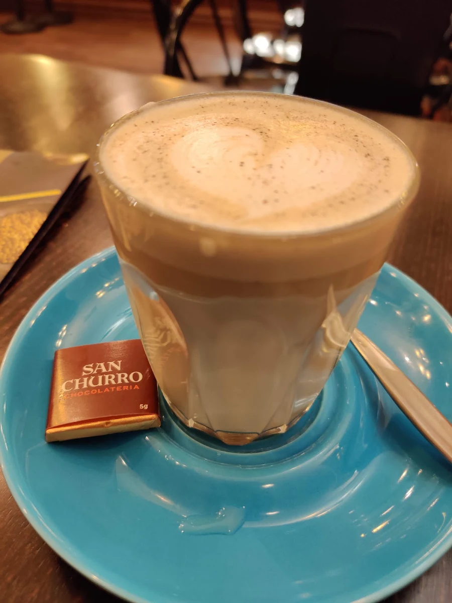 Latte, San Churro Docklands