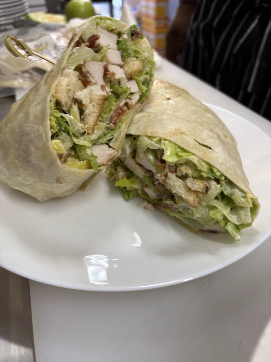 Crispy Chicken Ceaser Wrap