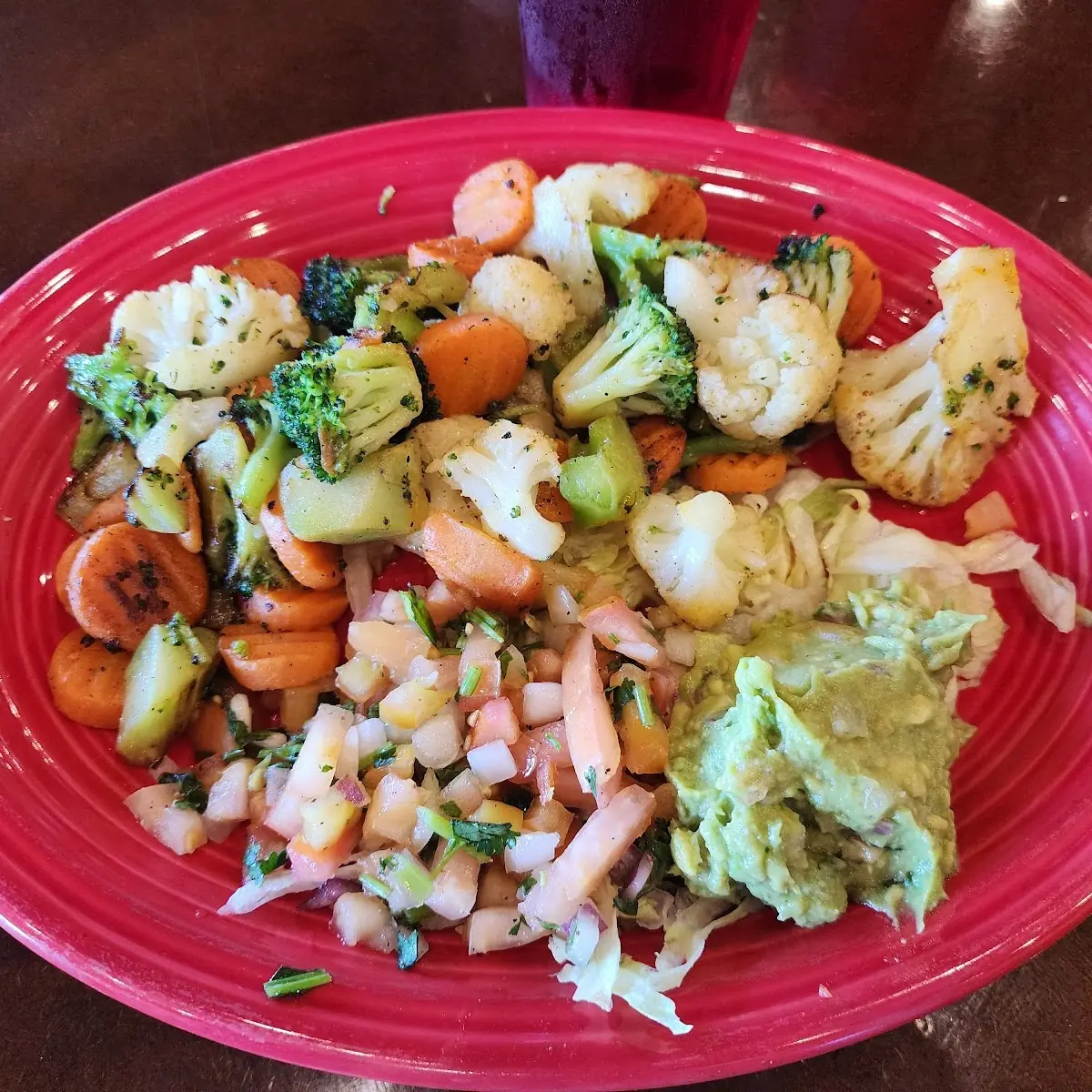 Steamed Veggies & Guacamole