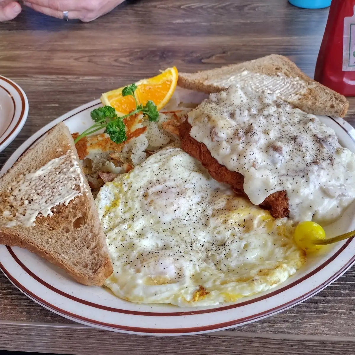 Chicken Fried Steak and Eggs