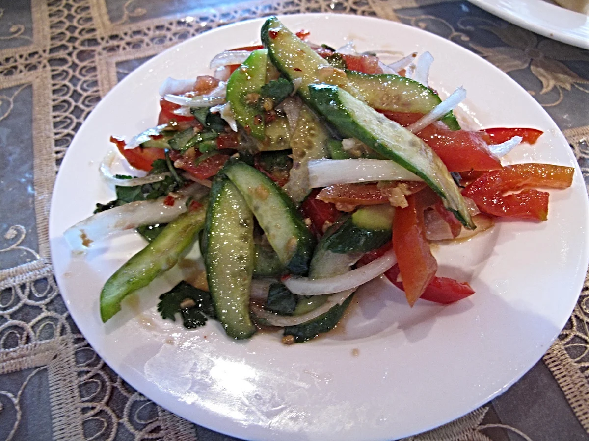 Uyghur Salad, Karlaylisi Restaurant - Uyghur Cuisine
