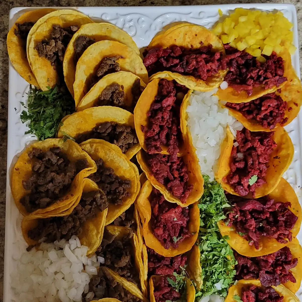 Customize 30 Number with Beef Chorizo & Al Pastor Tacos