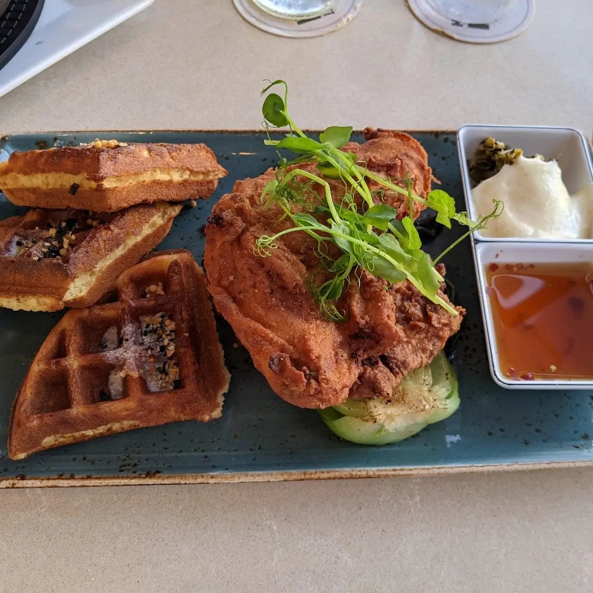 Japanese Style Chicken & Waffles