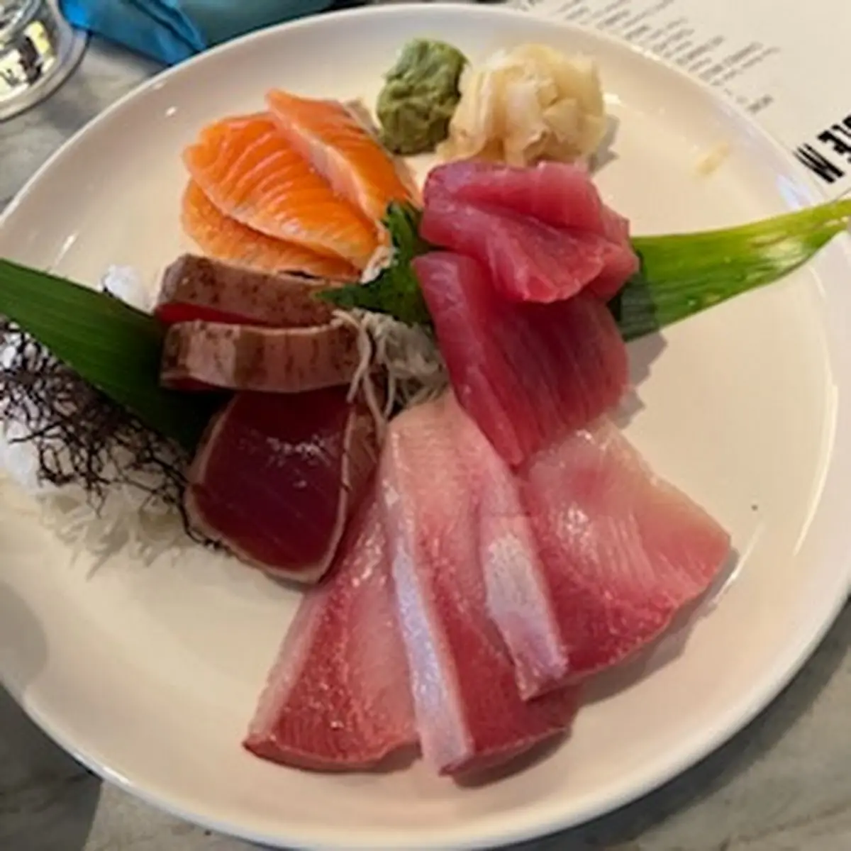 Sashimi Sampler Ahi Hamachi Salmon Tuna