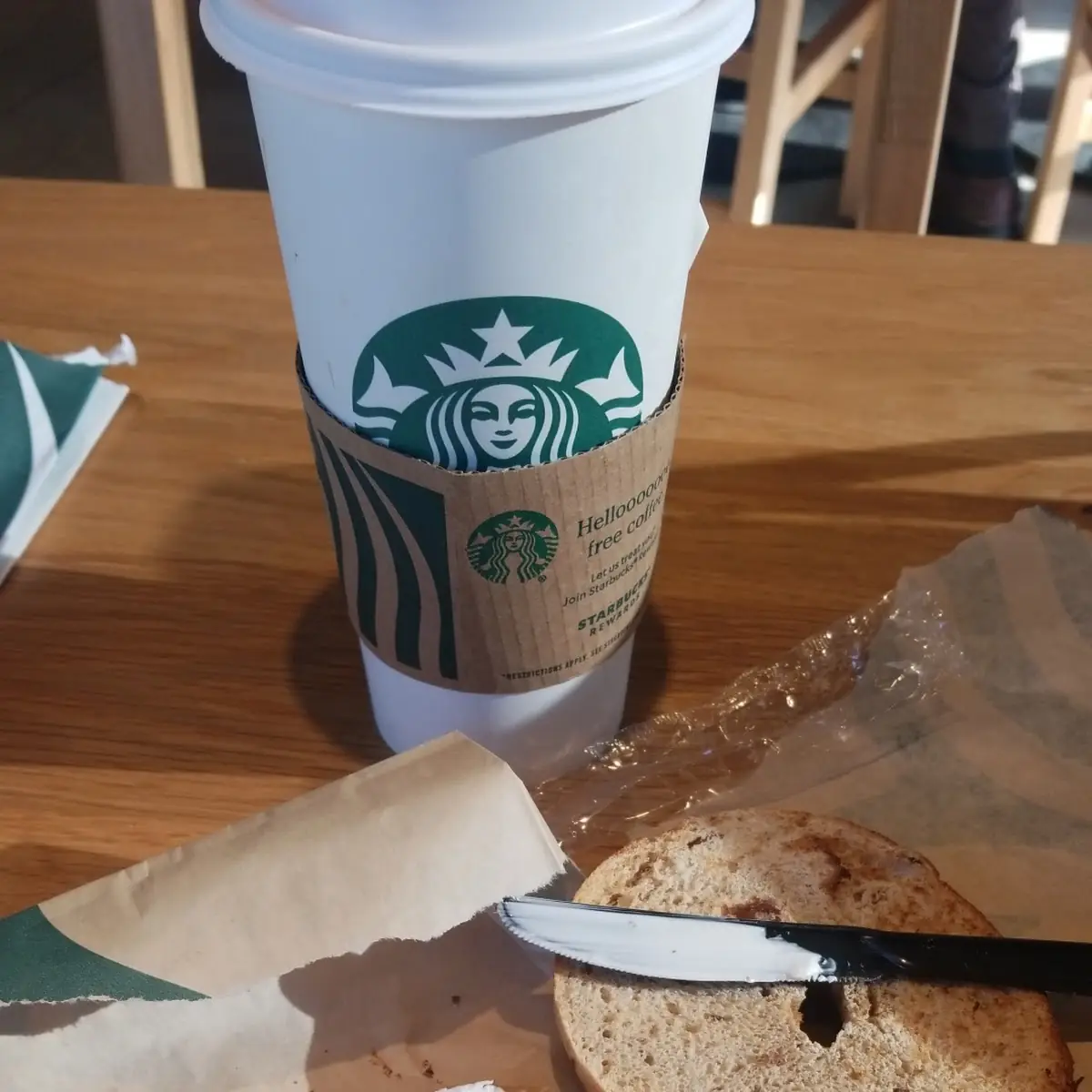 Cinnamon Raisin Bagel with Cream Cheese