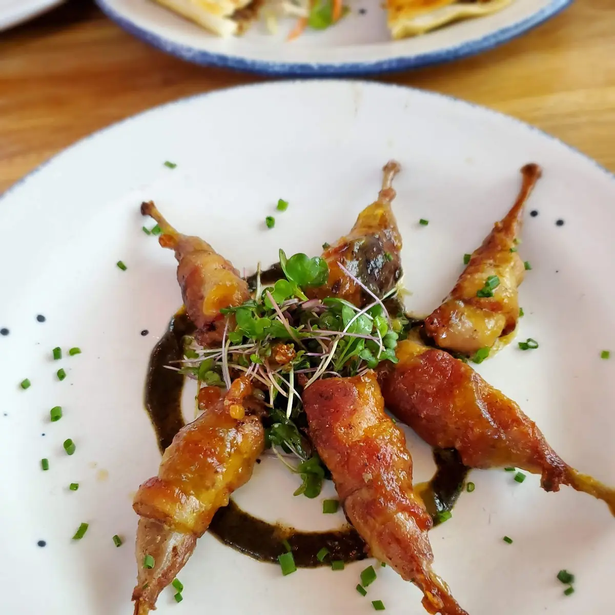 Bacon Wrapped Texas Quail
