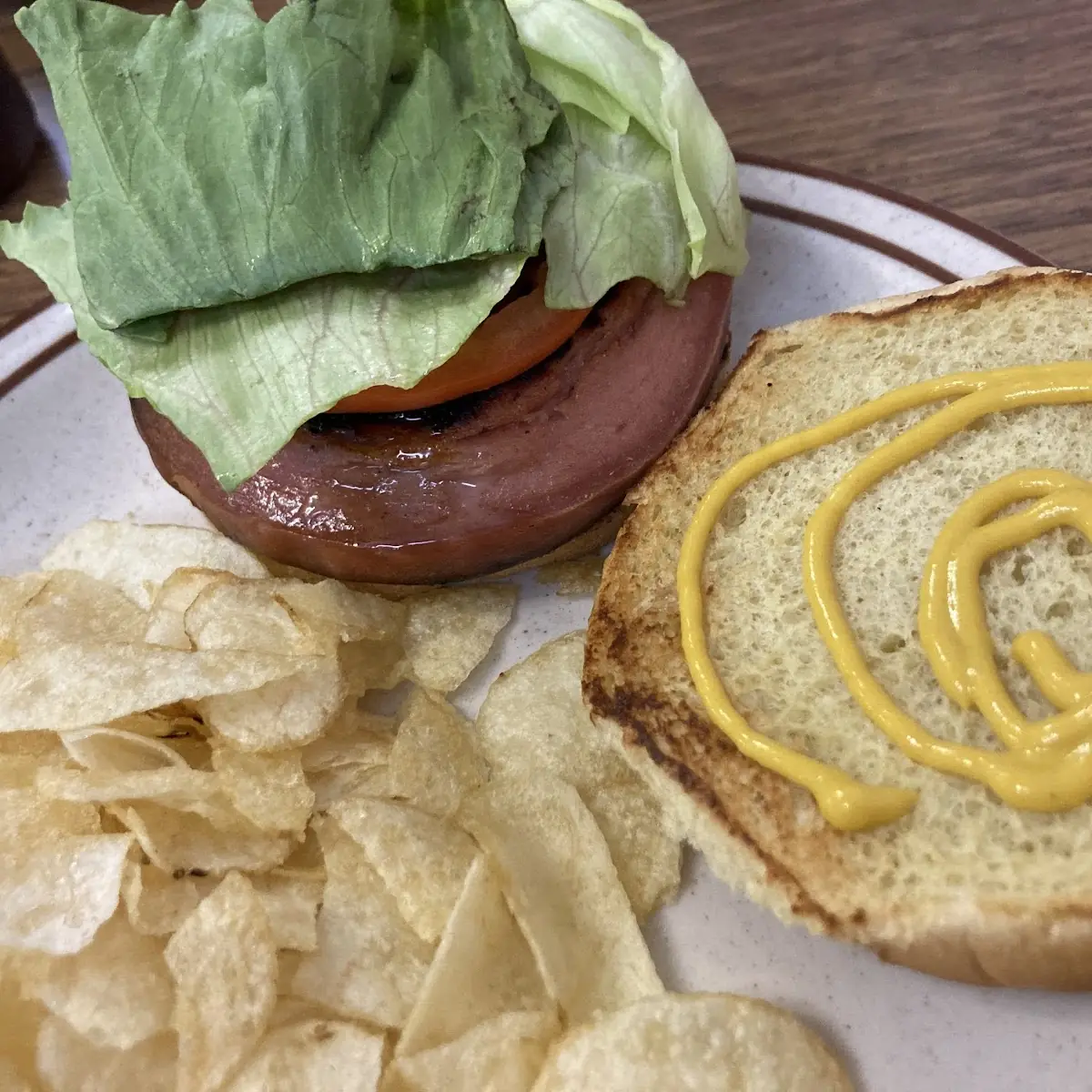 Fried Bologna Sandwich