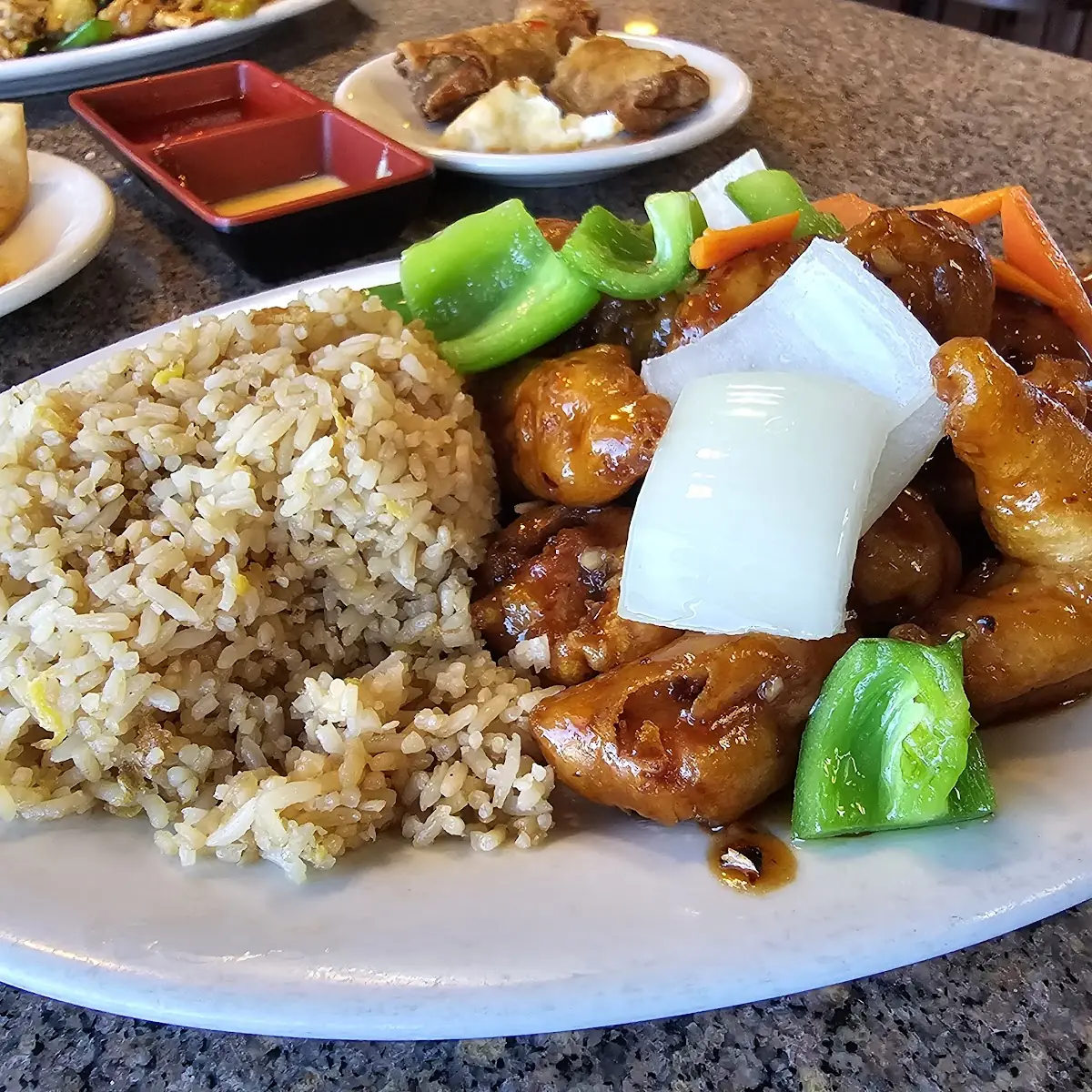 Spicy Chicken with Fried Rice