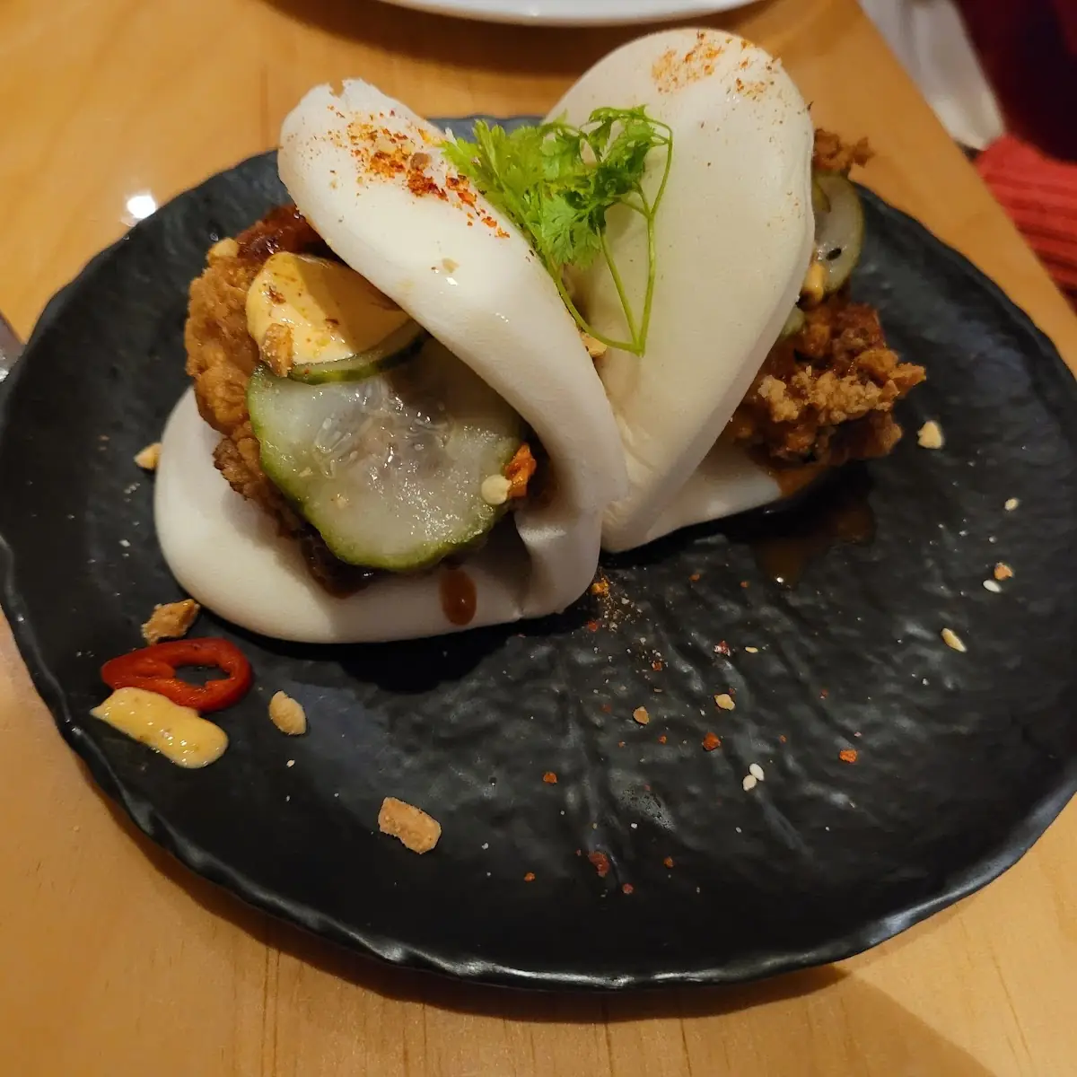 Poached Pear & Fried Chevre