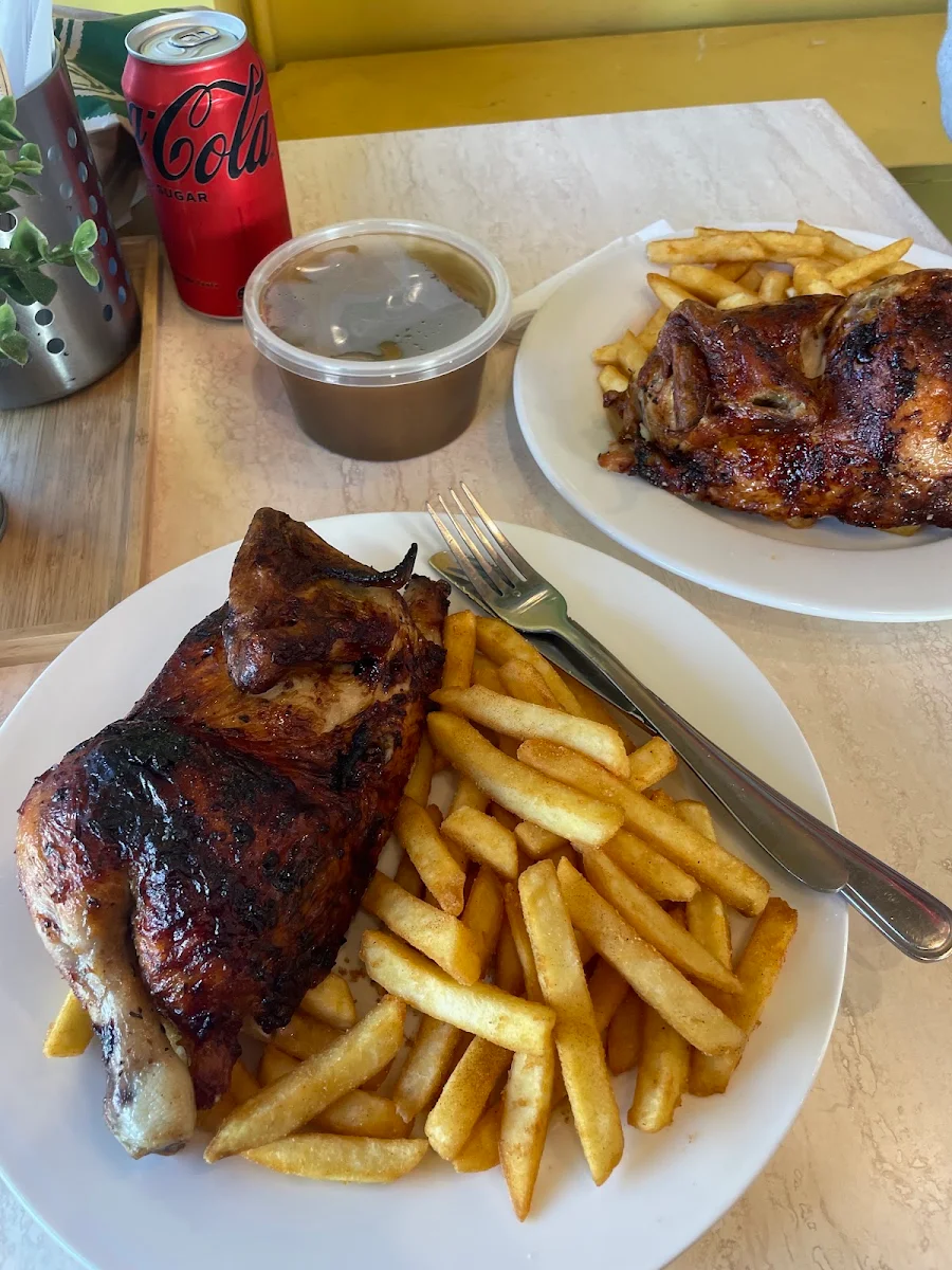 Half Chicken and Chips, Bentleigh Free Range Flame Grilled Chicken Plus