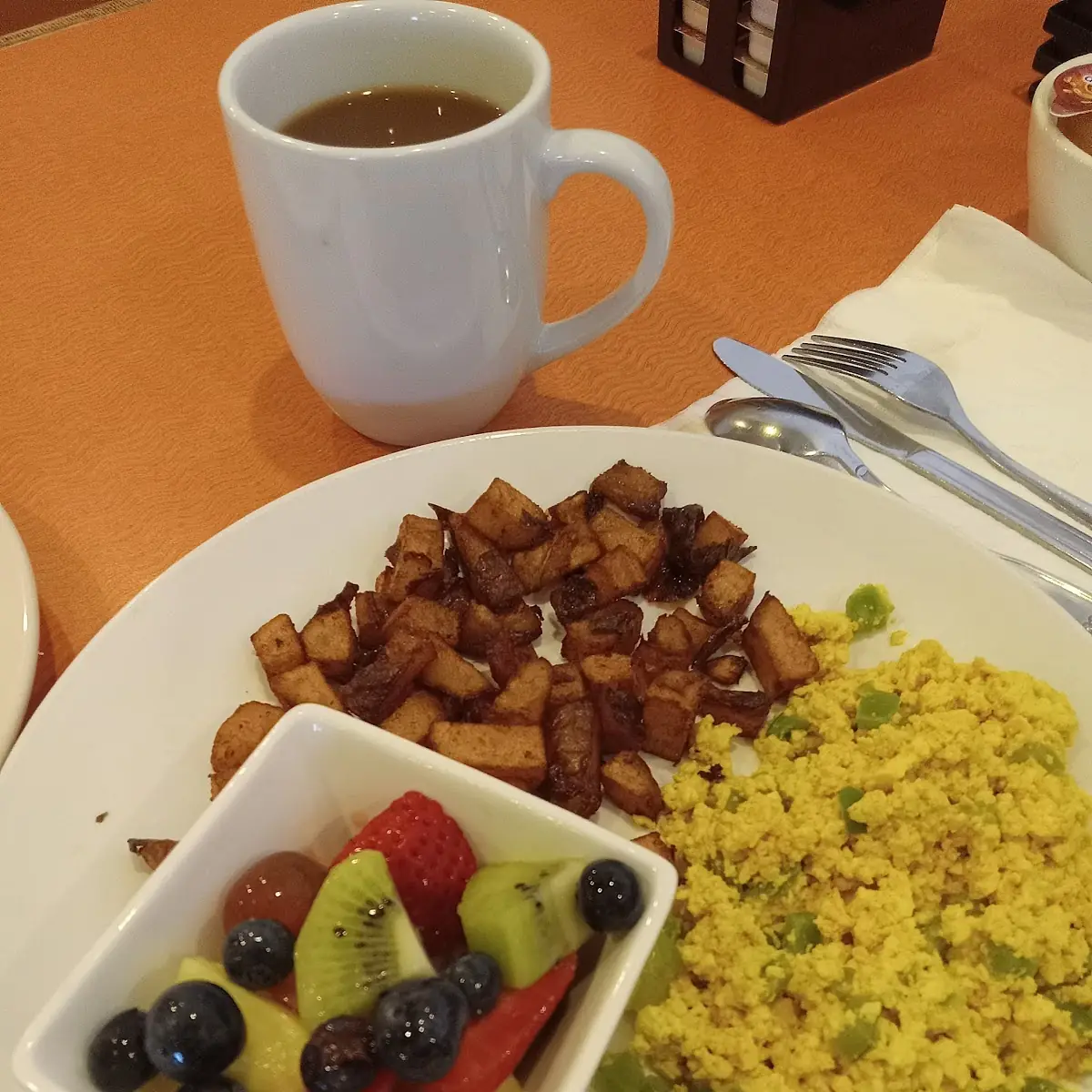Tofu Scramble with red potatoes