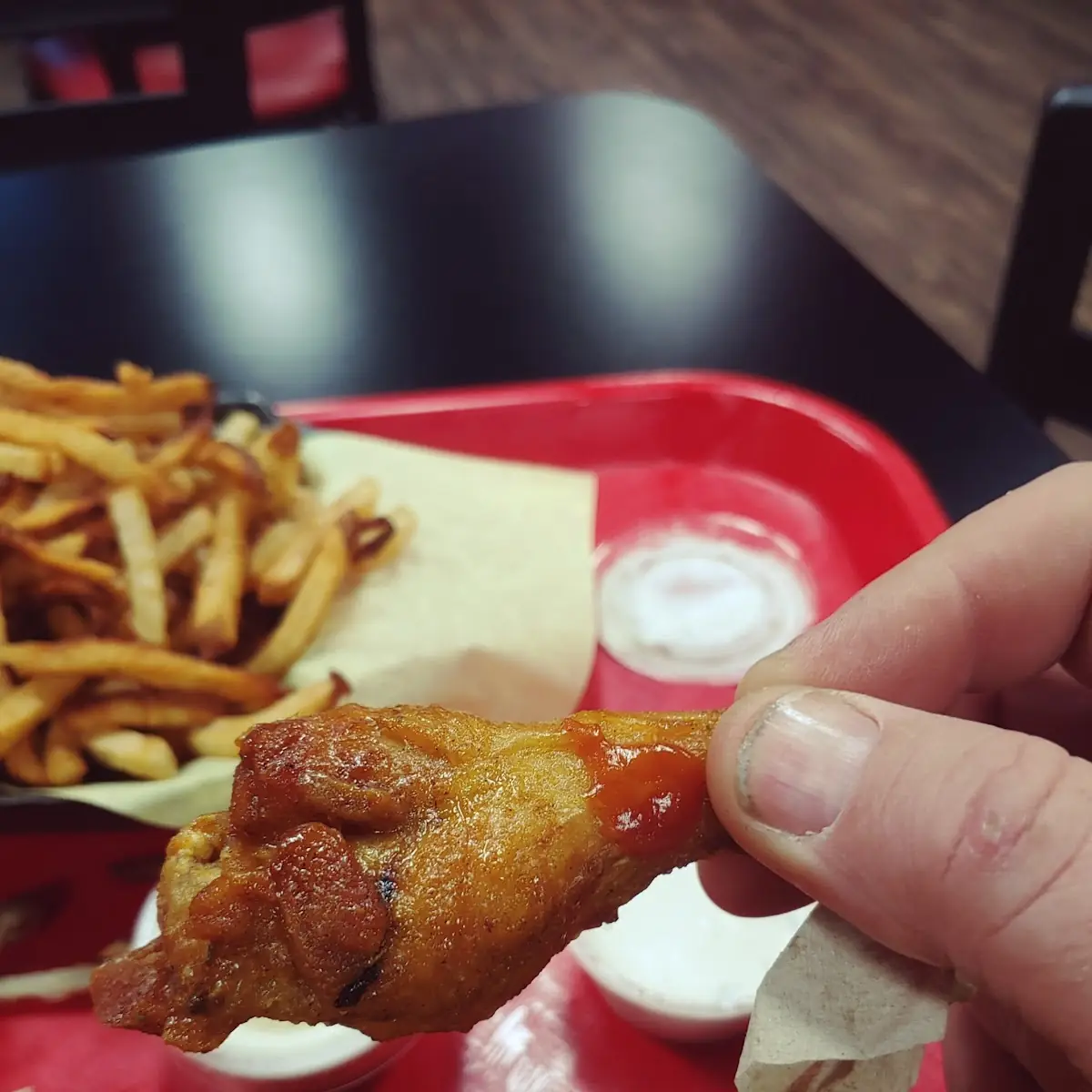Wings Medium Fries and a Medium Drink