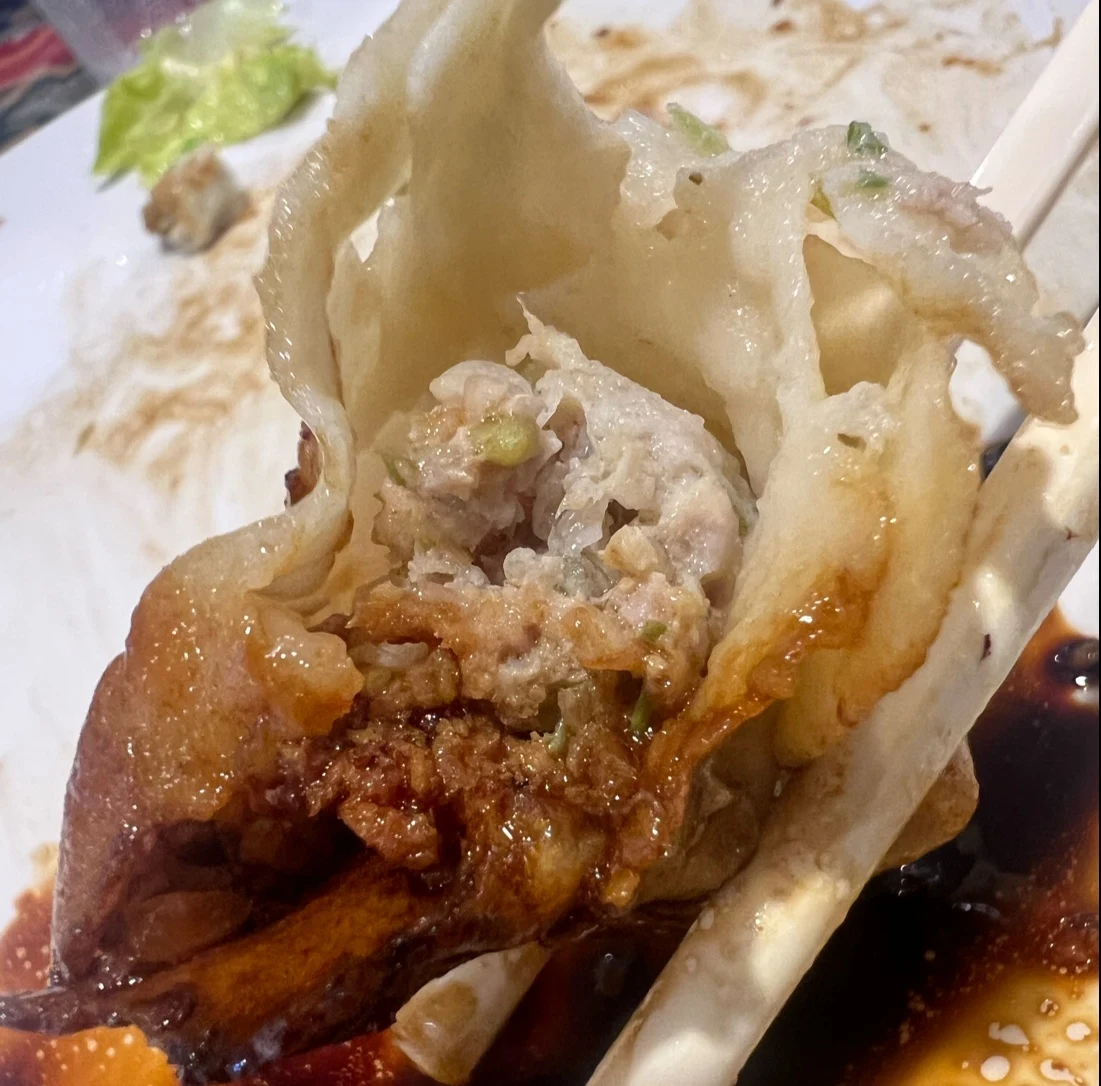 Pan Friend Pork Momo, Tibet Momo Kitchen Byo