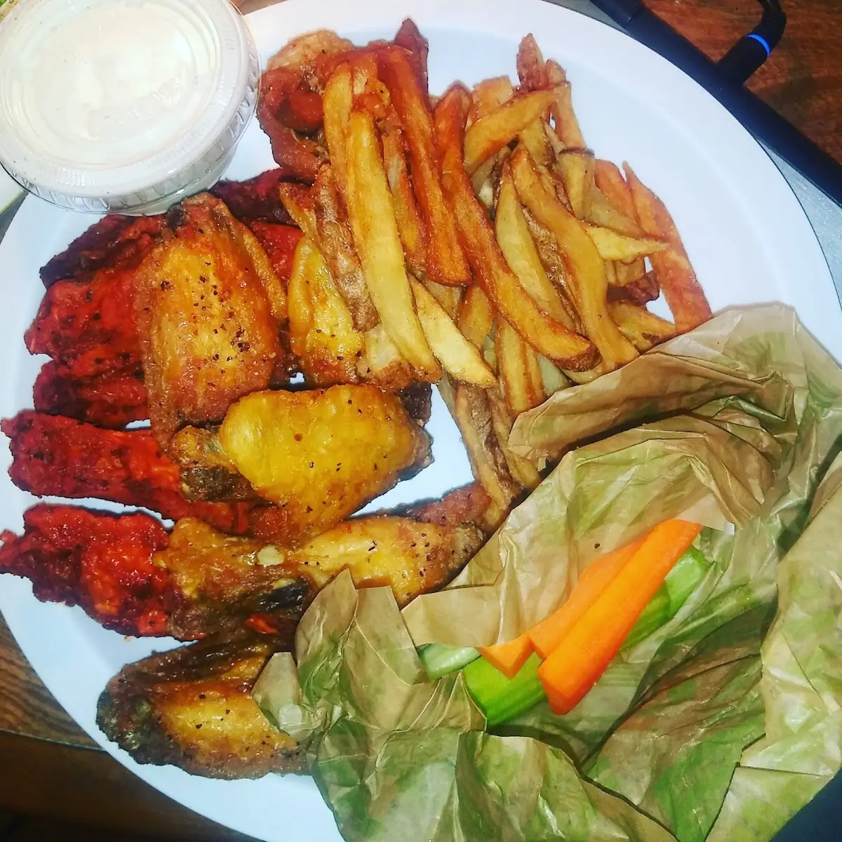 Lemon Pepper Cajun Fries Veggies