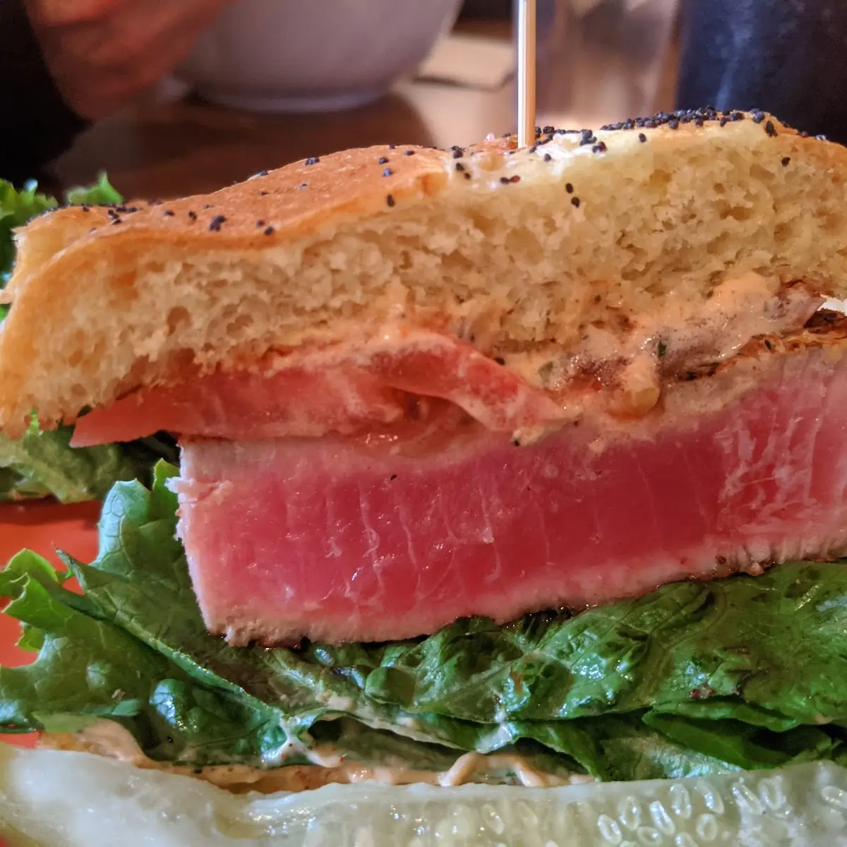 Grilled Tuna Steak Sandwich