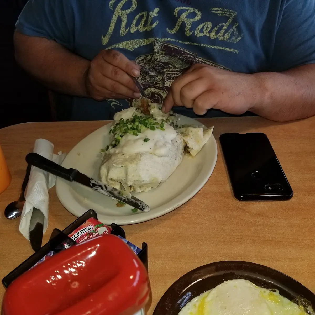 Smothered Breakfast Burrito