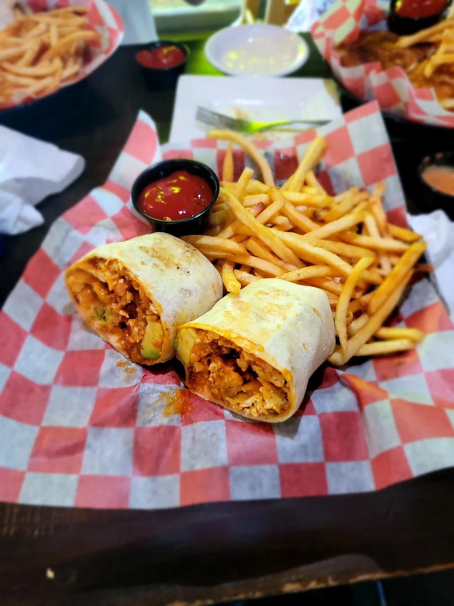 Buffalo Chicken Bacon Avocado Wrap