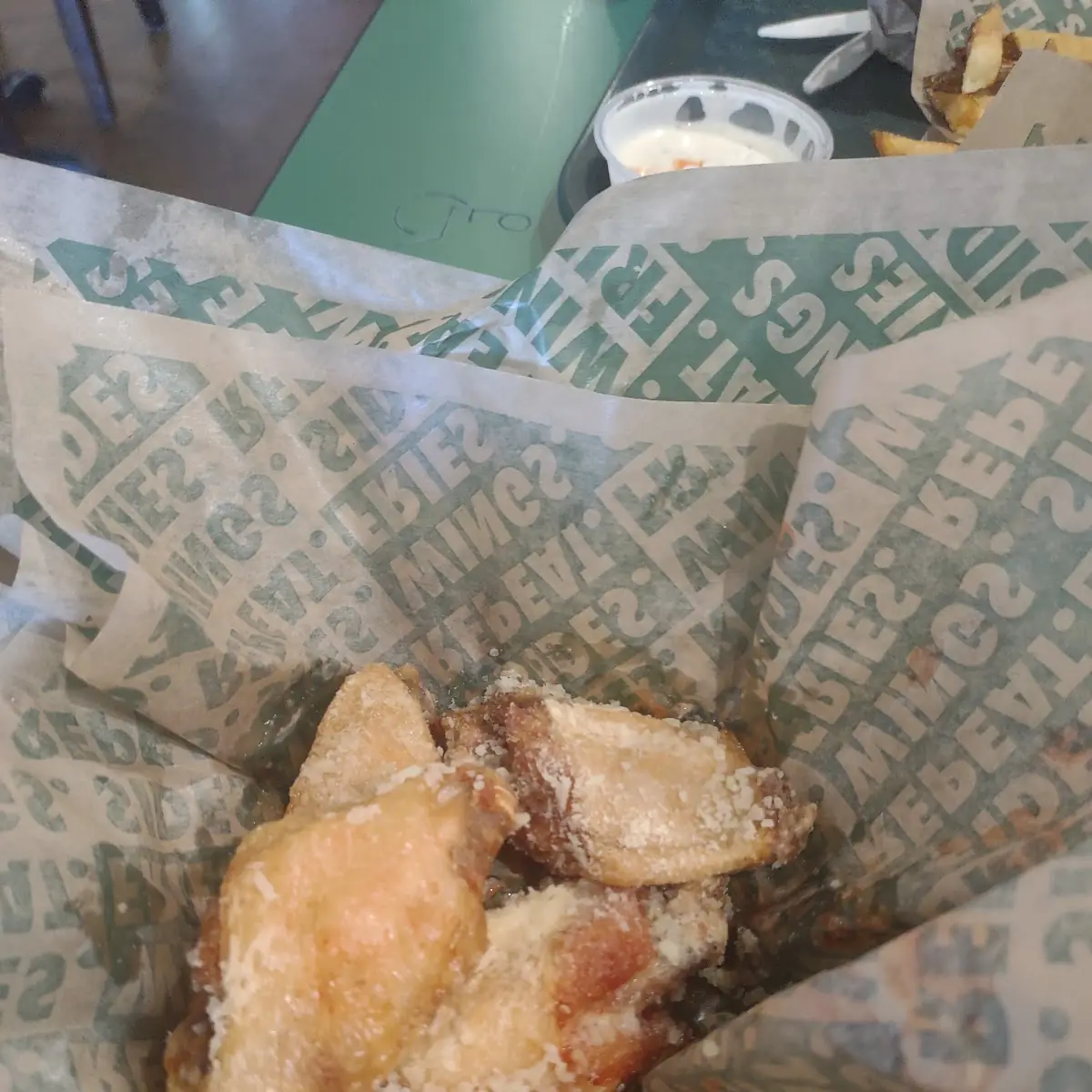 Garlic Parmesan Bone in Wings