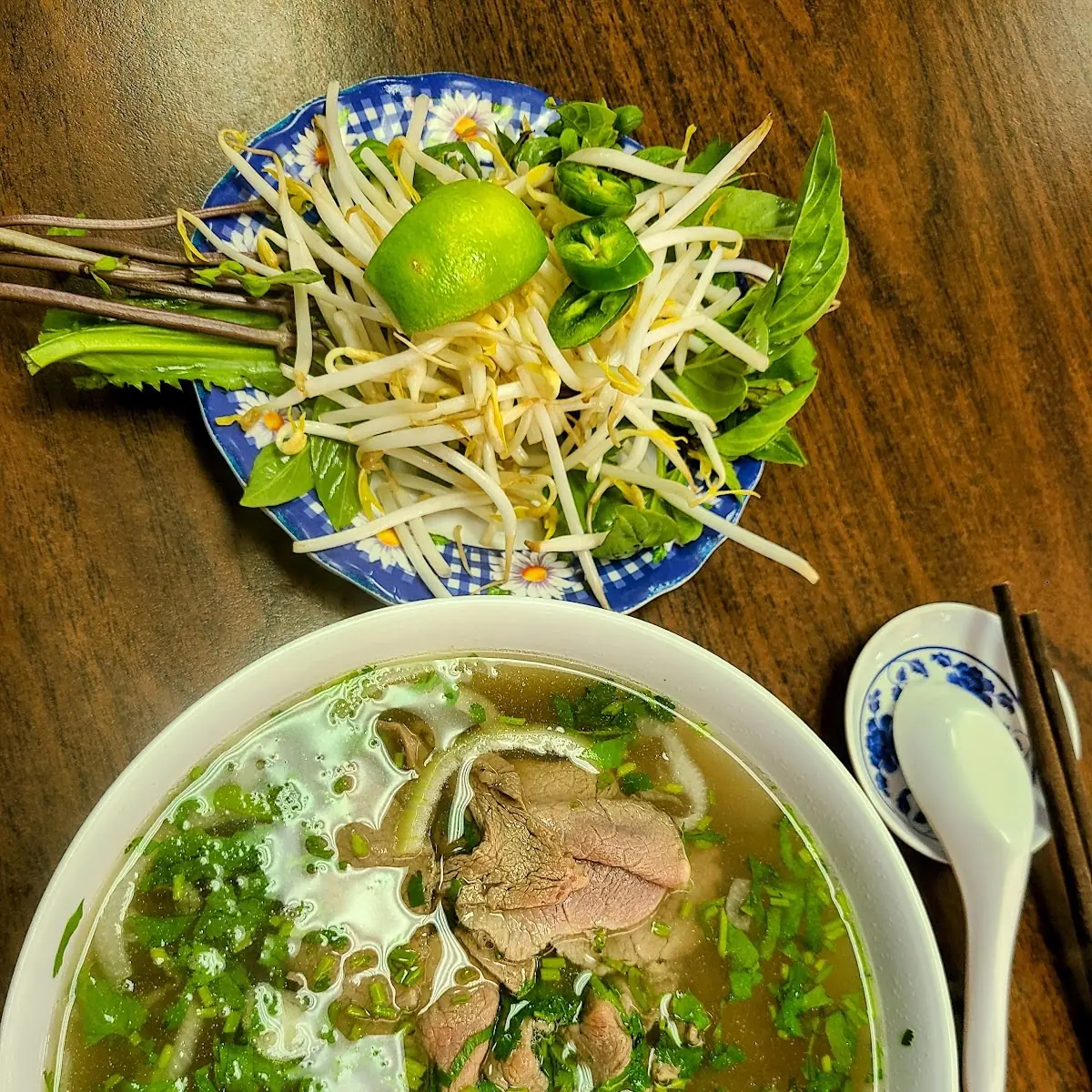 Beef Pho with Meatballs
