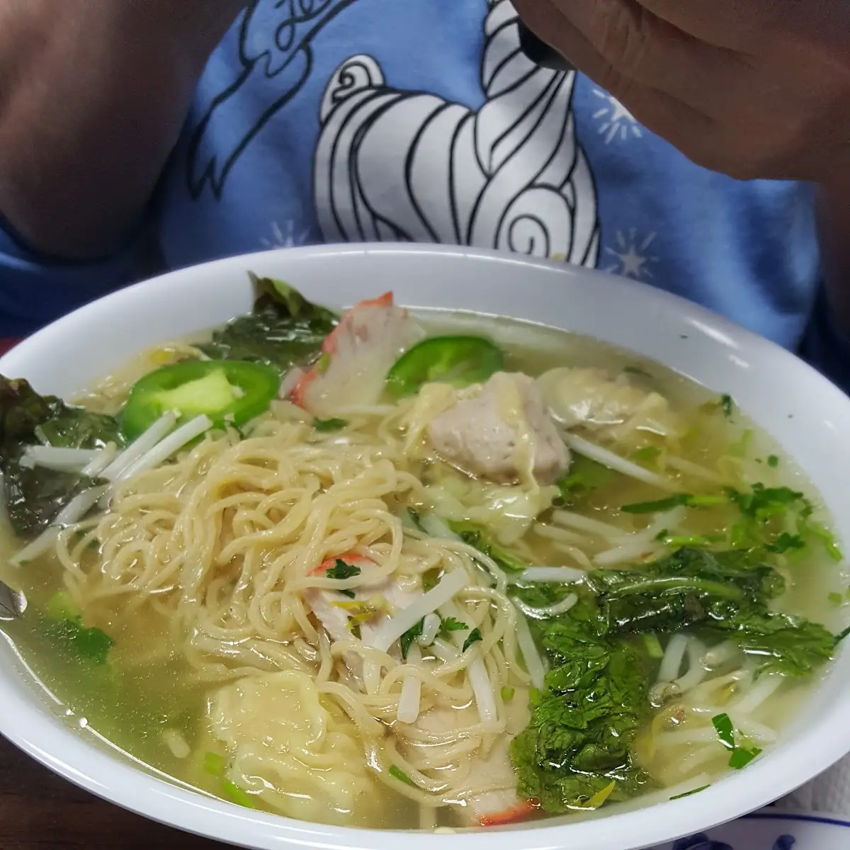 Wonton Egg Noodle Soup