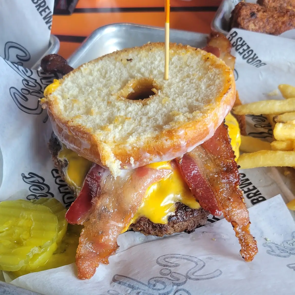 Glazed Donut Burger