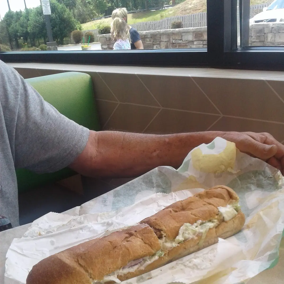 Steak and Cheese Foot Long Sub on Wheat