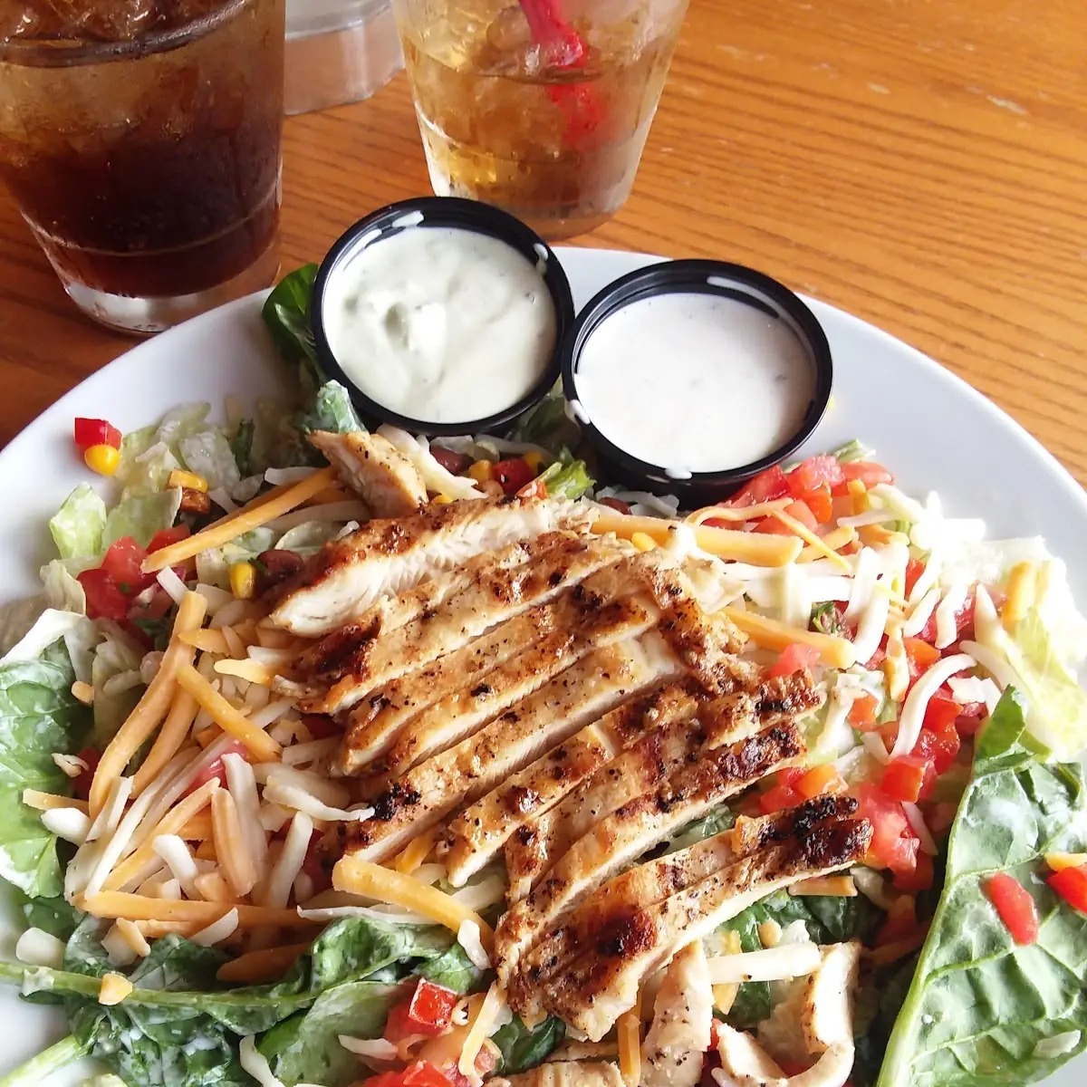 Grilled Chicken Salad with Ranch Dressing
