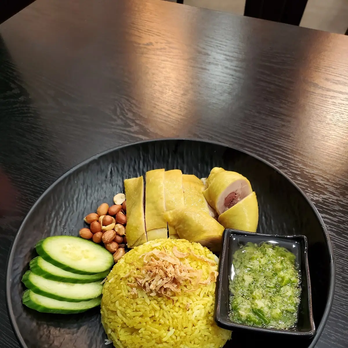 Hainanese Chicken Rice with Sides