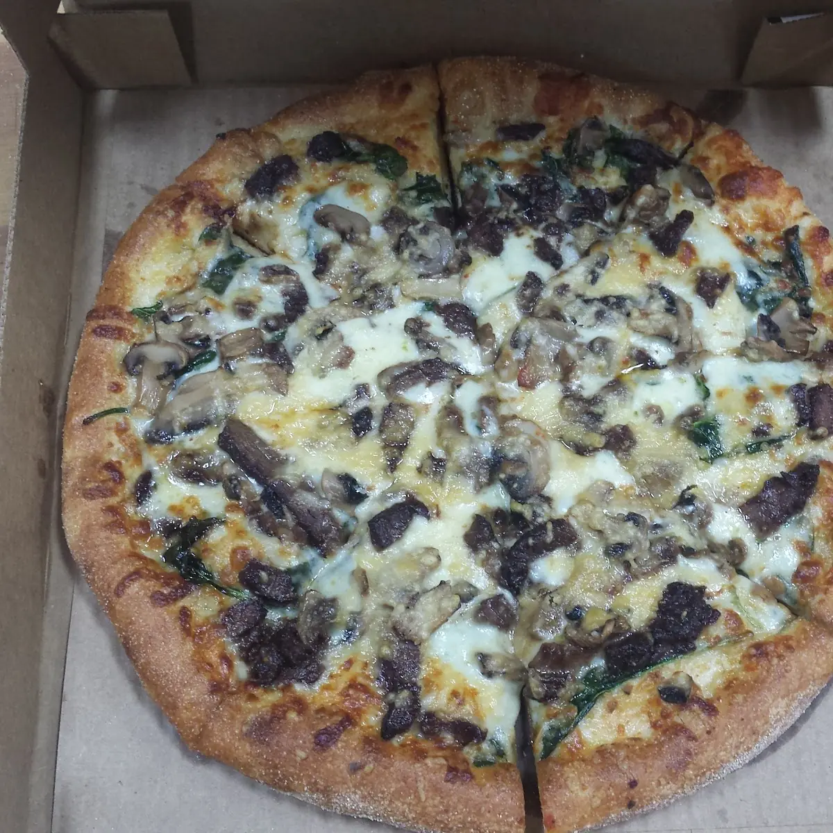 Steak Asiago Pizza
