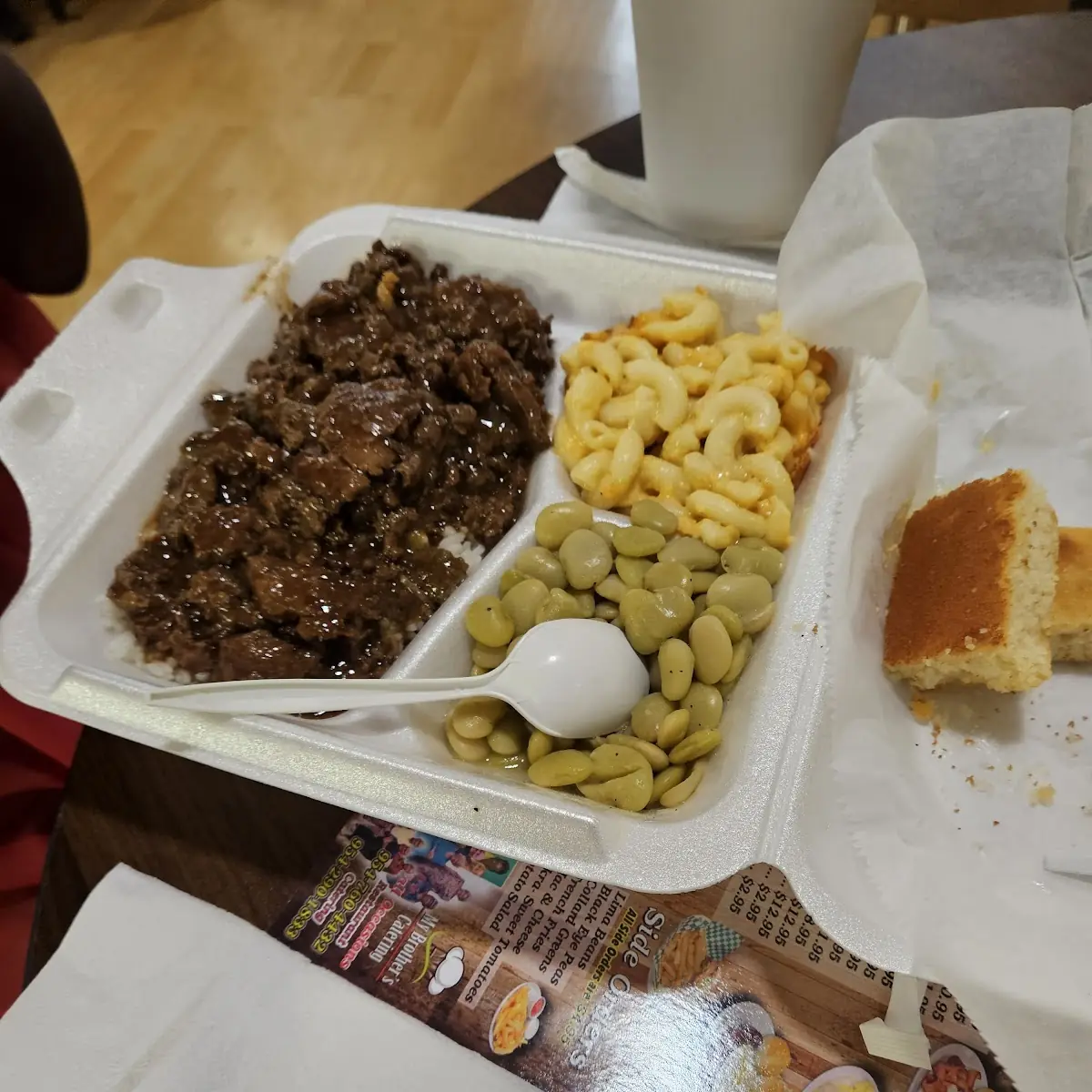Smothered Liver and Onions Lima Beans