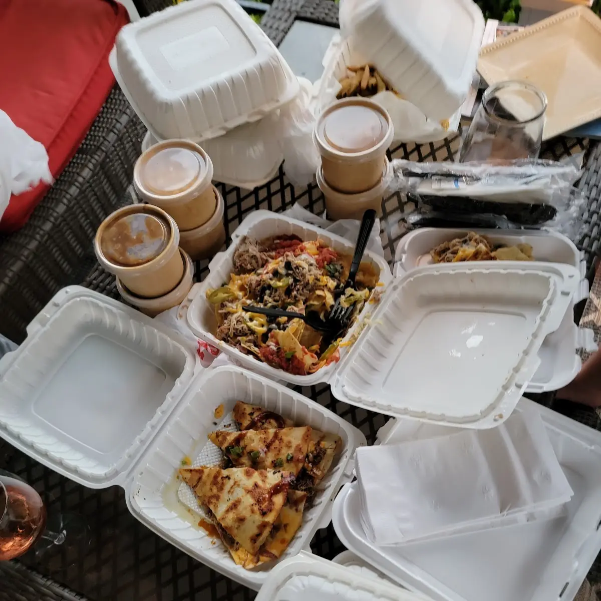 Chicken Quesadilla and Nachos
